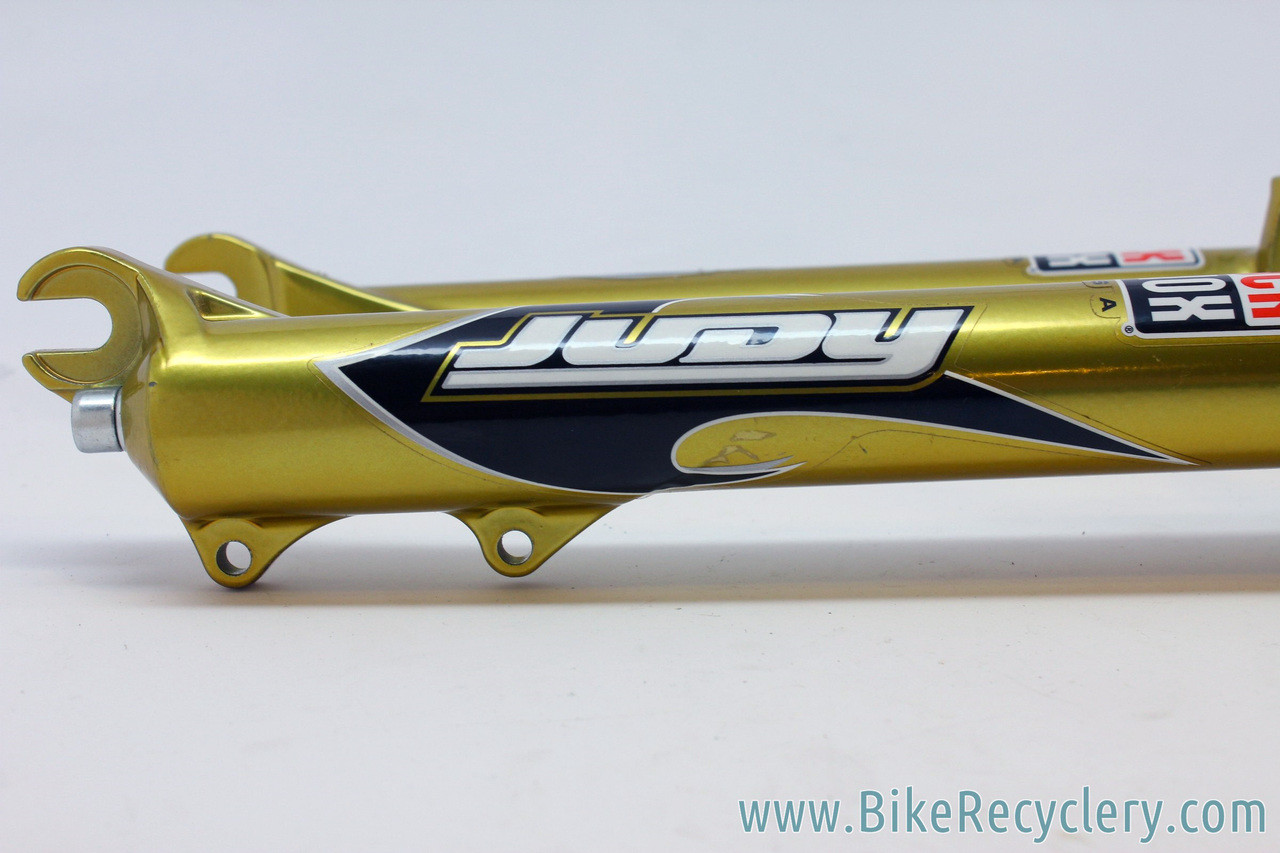 2001/2002 Prototype Rockshox Judy DH Suspension Fork: Psylo Gold Paint - 100mm - Disc/V-Brake