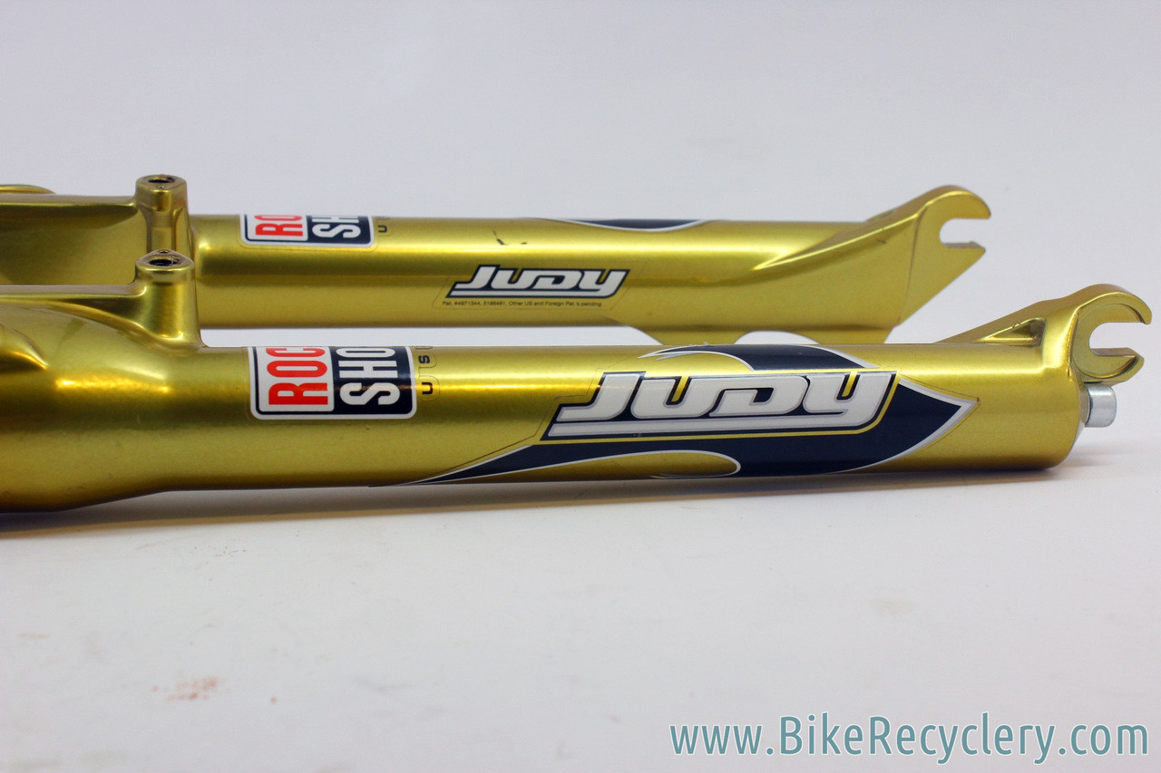2001/2002 Prototype Rockshox Judy DH Suspension Fork: Psylo Gold Paint - 100mm - Disc/V-Brake