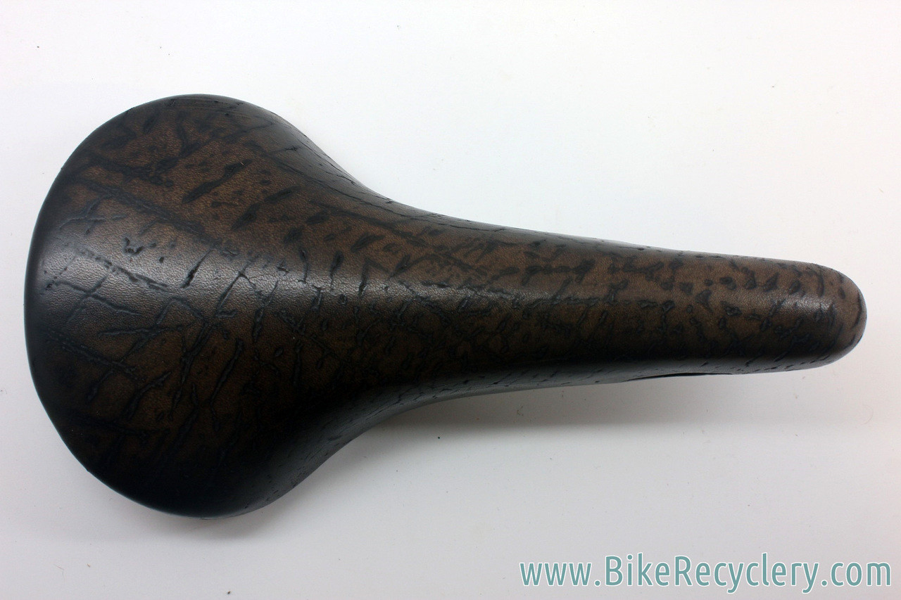 Vintage San Marco Rolls Saddle: Brown Textured Leather - Brass Rails - Limited Edition - 1994 - NM