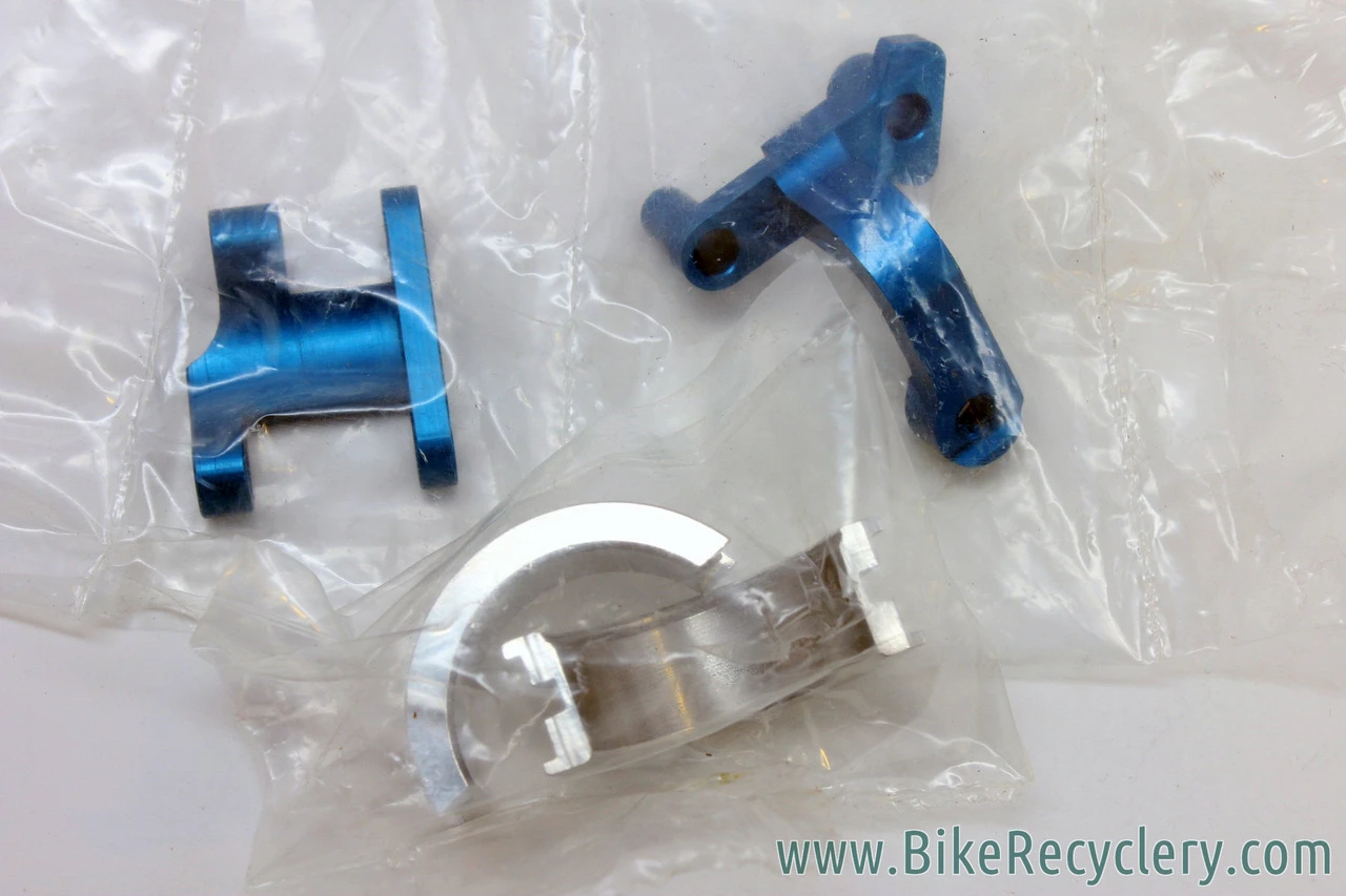 NIB/NOS Paul Components 409 Front Derailleur: Red & Blue - Dual Pull - RARE