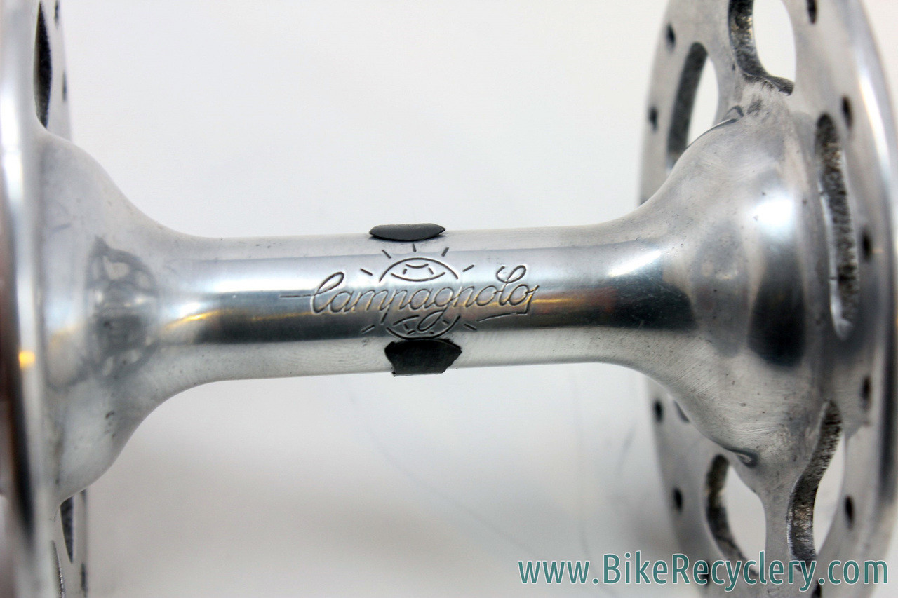 1st Gen Campagnolo " No Record" Nuovo Record Strada High Flange Hubset: 36H - 120mm - Flat Blade QR's - Early 1960's - RARE!