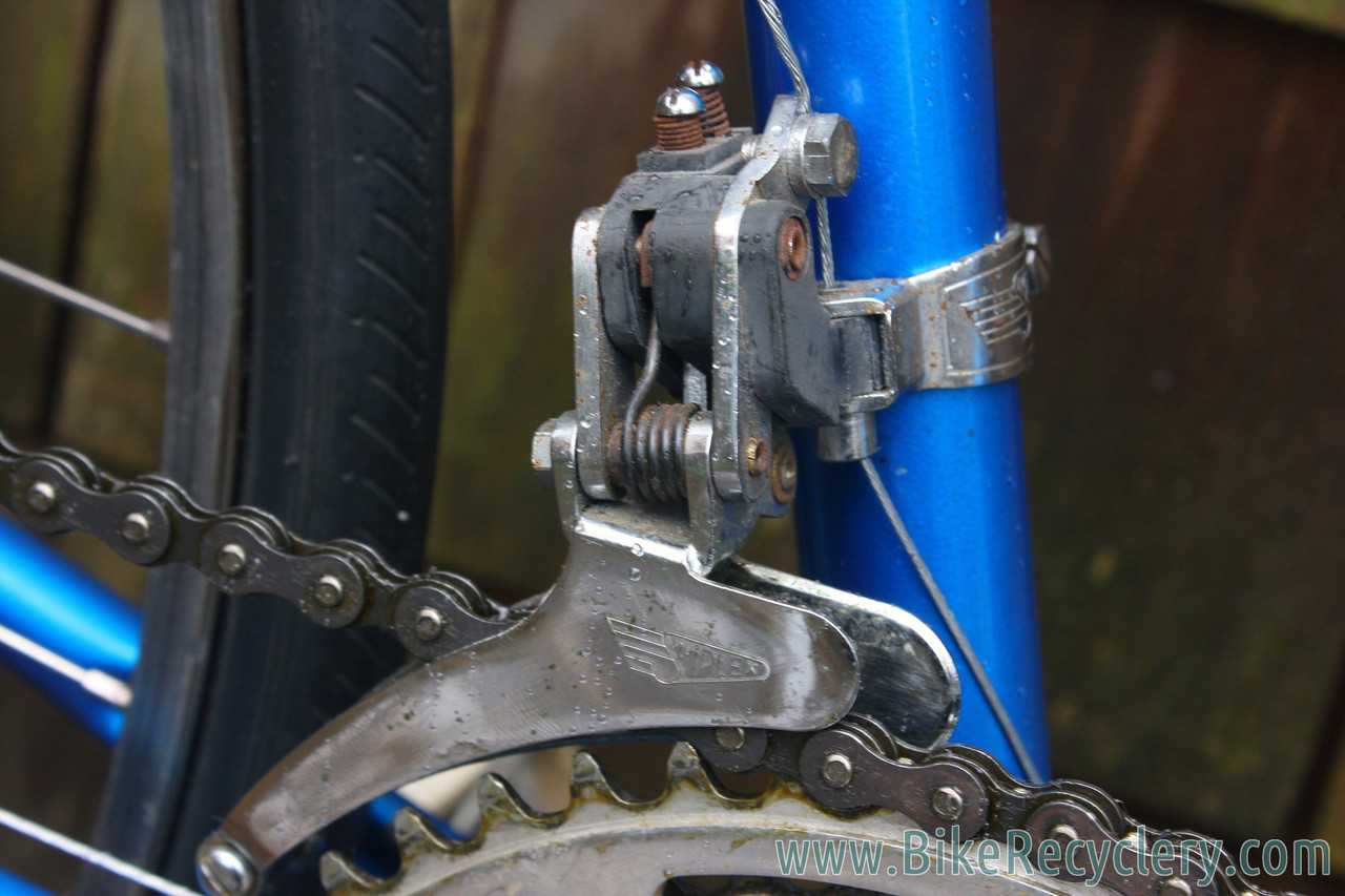 58cm 1972 Peugeot PX-10 Vintage Road Bike: All Original! Blue - Plain Nervex Lugs - Original Tubulars OR 1980's Clinchers