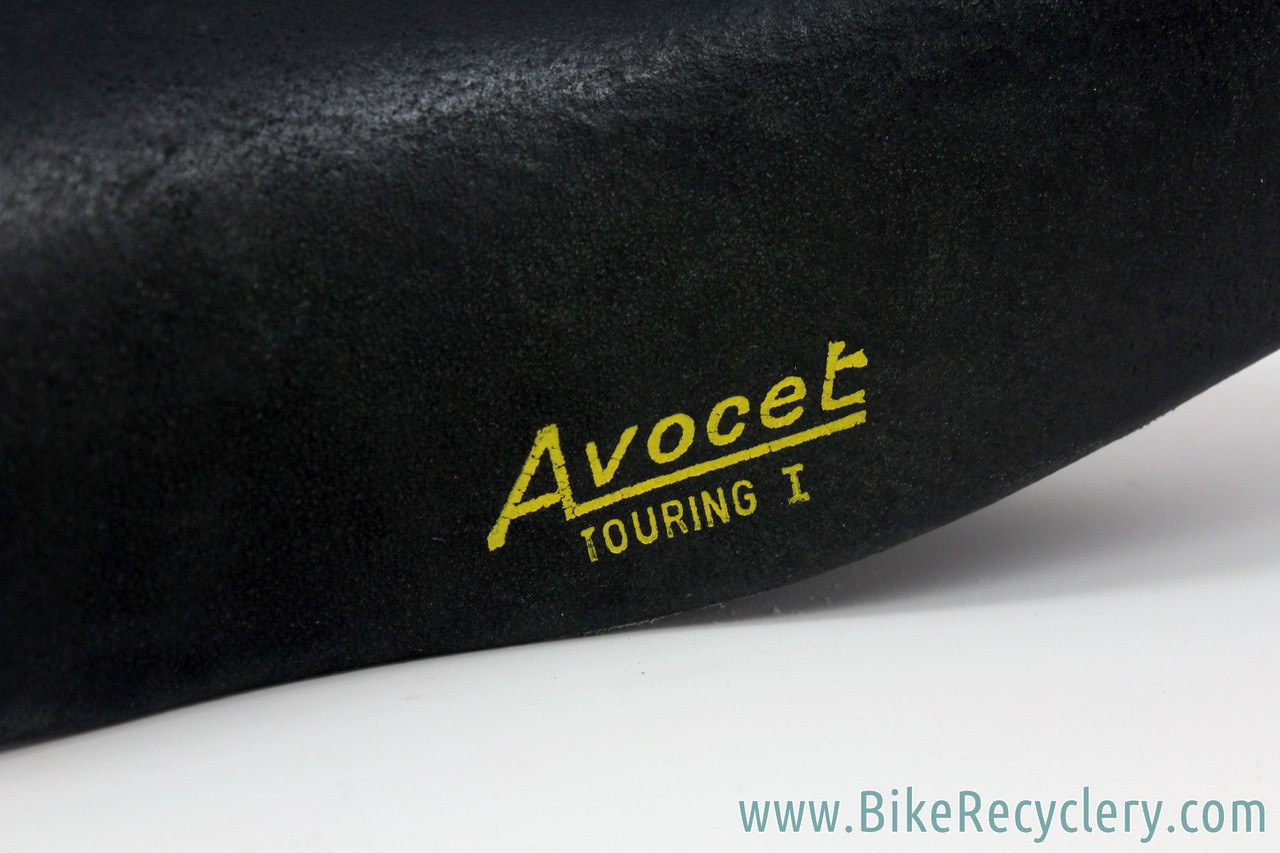Avocet Touring I Saddle: Black Leather - EXC - Bike Recyclery