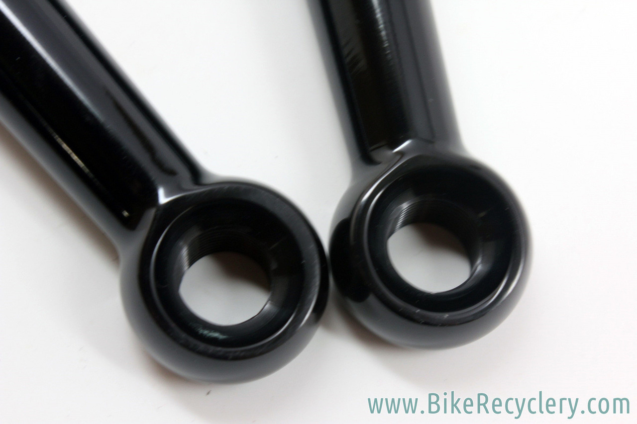 NOS Cook Bros Racing CBR Crank Arms: Black - 181mm - 110/58mm - Dust Caps - Chainring Bolts