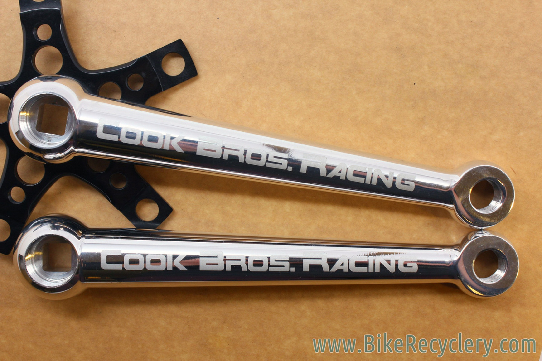 NOS Cook Bros Racing CBR Crank Arms: Silver- 181mm - 110/58mm - Dust Caps -  Chainring Bolts