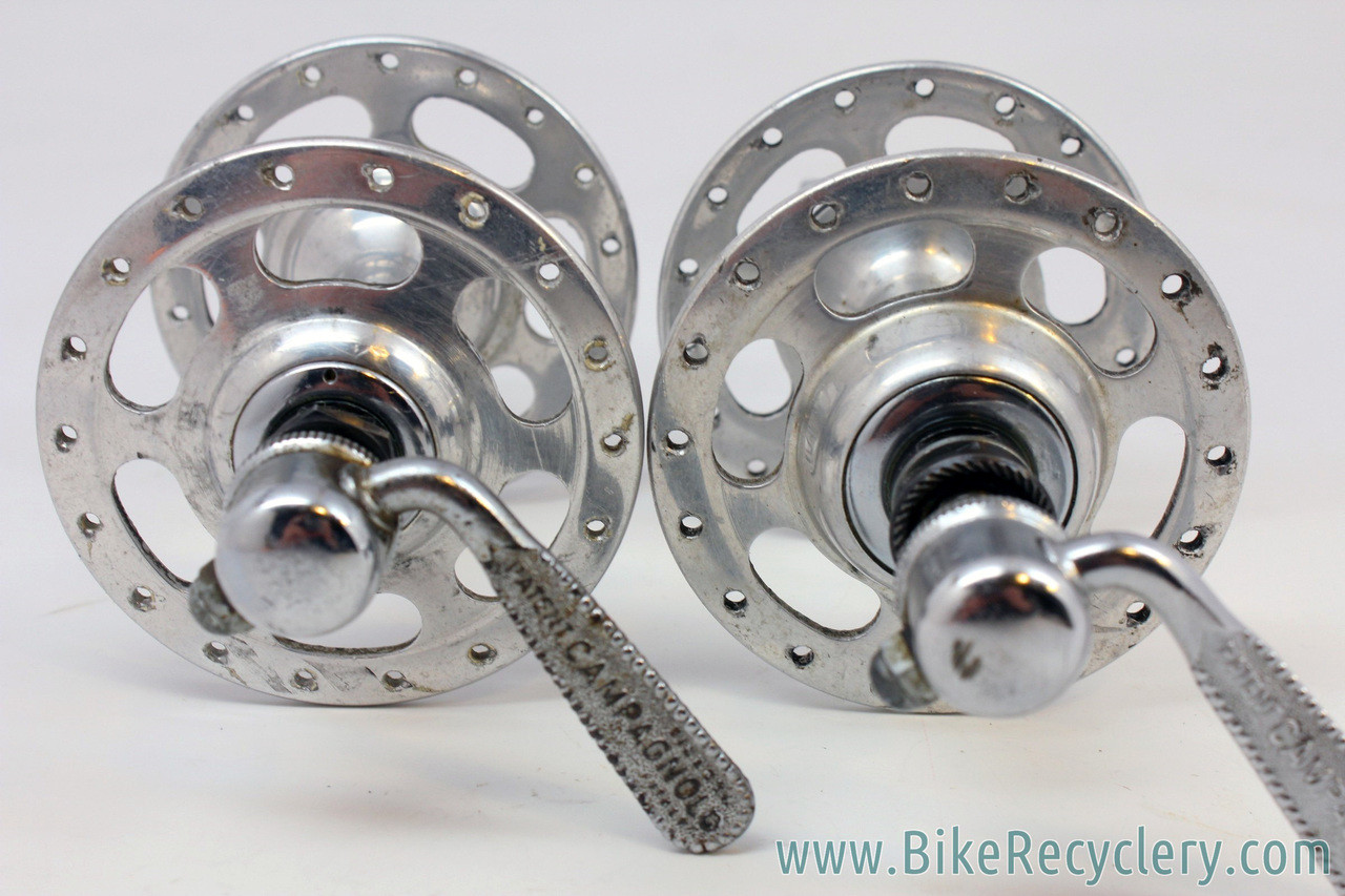 Jeu De Moyeux Campagnolo Record High Flange - 36 Trous, QR, Excellent état