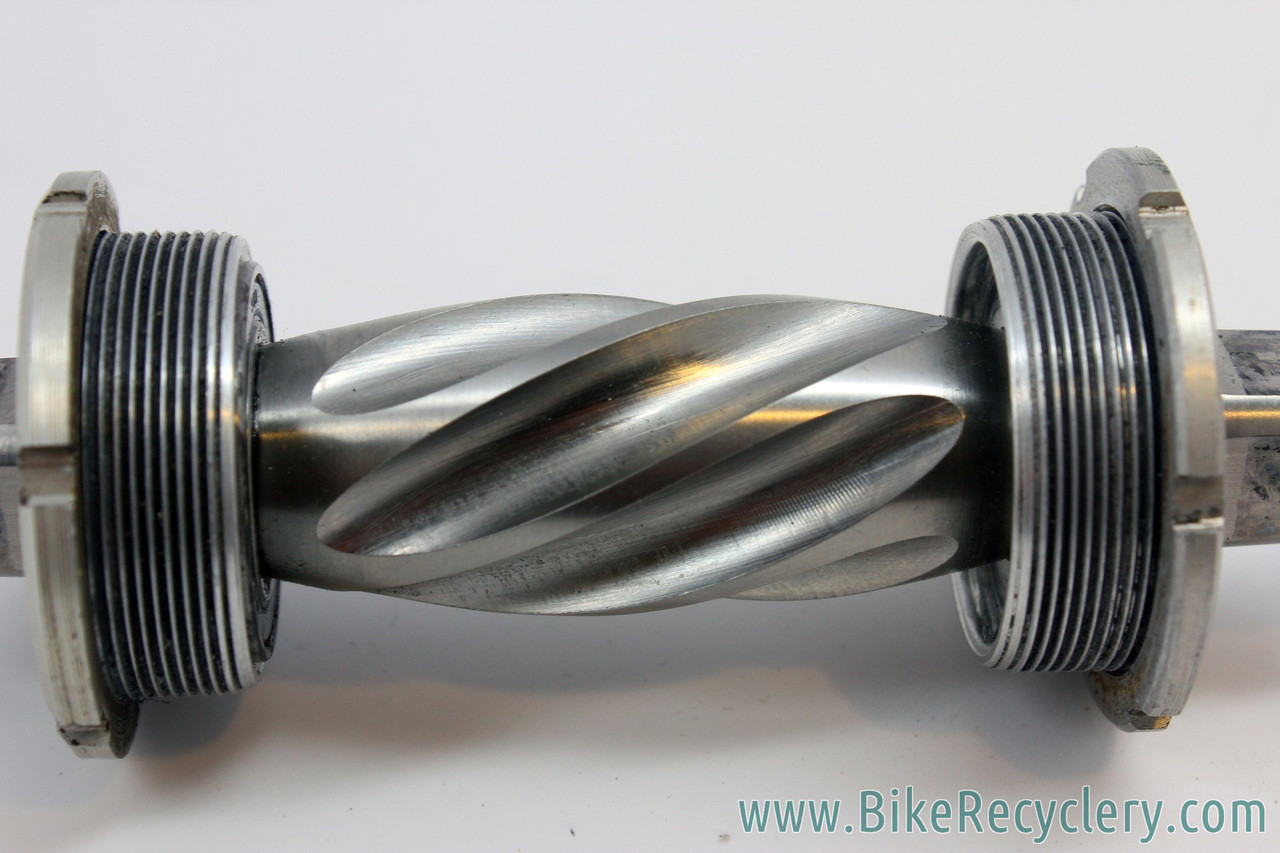 Boone Helix Titanium Bottom Bracket: 121.5mm x 73/68mm - ULTRA RARE & COOL (Exc+)