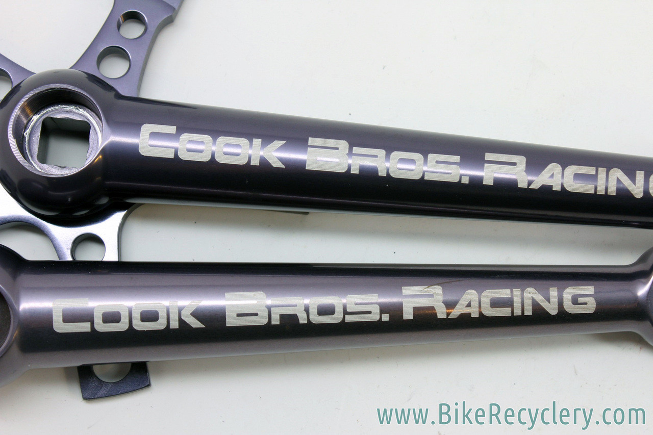 NOS Cook Brothers Racing RSR Crank Arms: Pewter - 176mm - 110/58mm