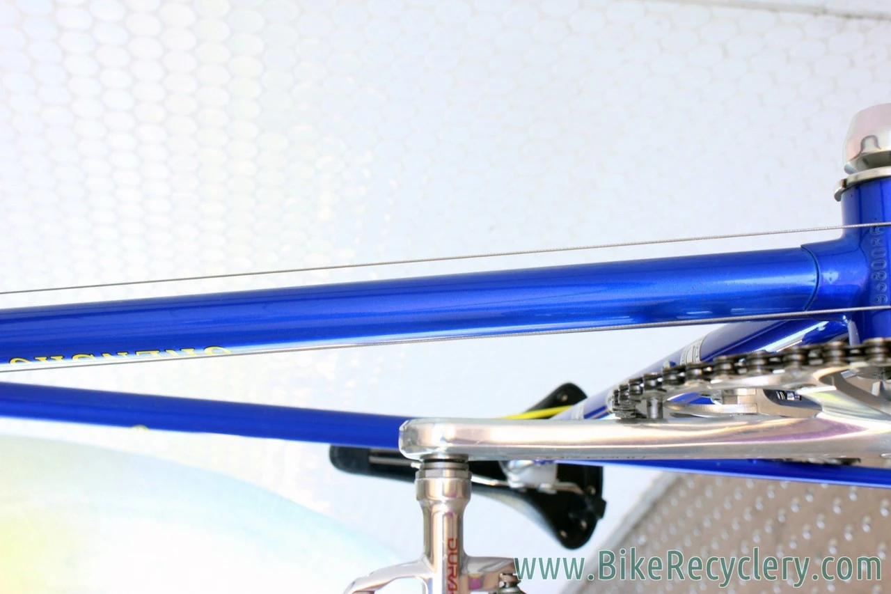3Rensho Road Custom Show Bike: 55.5cm - Super Record Chrome Fork - Blue/Yellow - FULL Dura Ace 7402 8sp STI (Near MINT <200 mi)