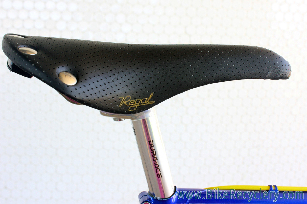 3Rensho Road Custom Show Bike: 55.5cm - Super Record Chrome Fork - Blue/Yellow - FULL Dura Ace 7402 8sp STI (Near MINT <200 mi)