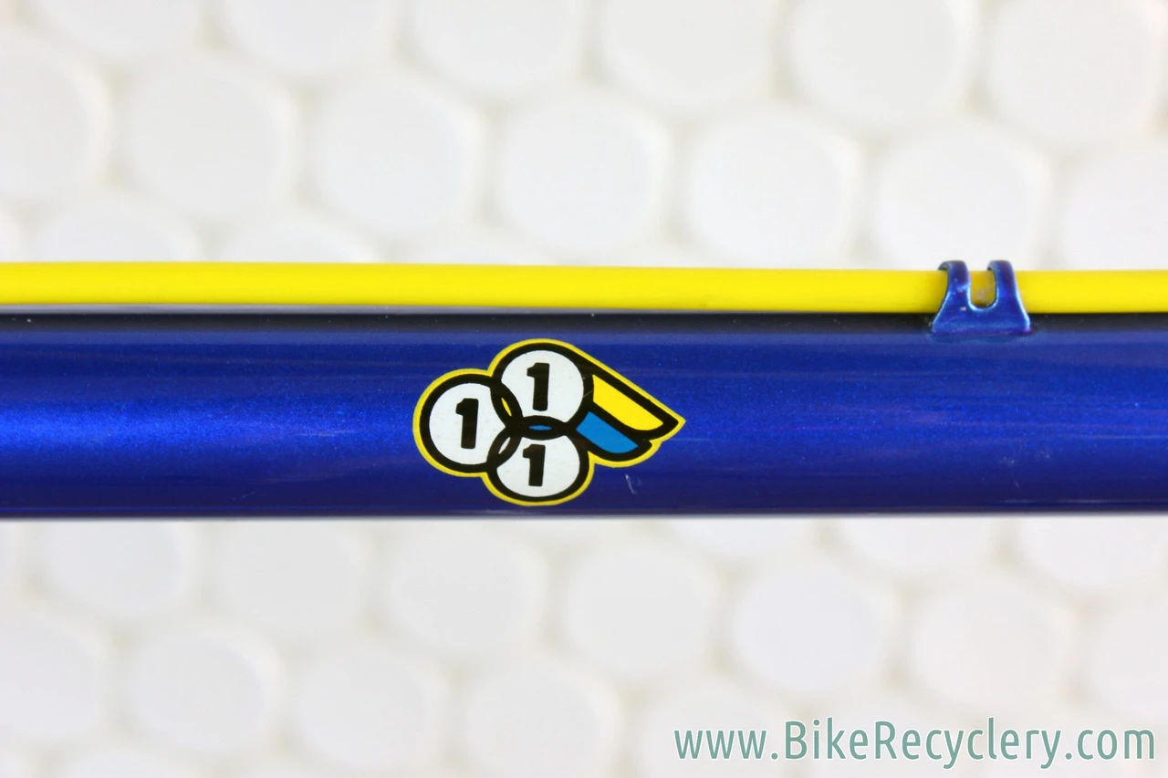 3Rensho Road Custom Show Bike: 55.5cm - Super Record Chrome Fork - Blue/Yellow - FULL Dura Ace 7402 8sp STI (Near MINT <200 mi)