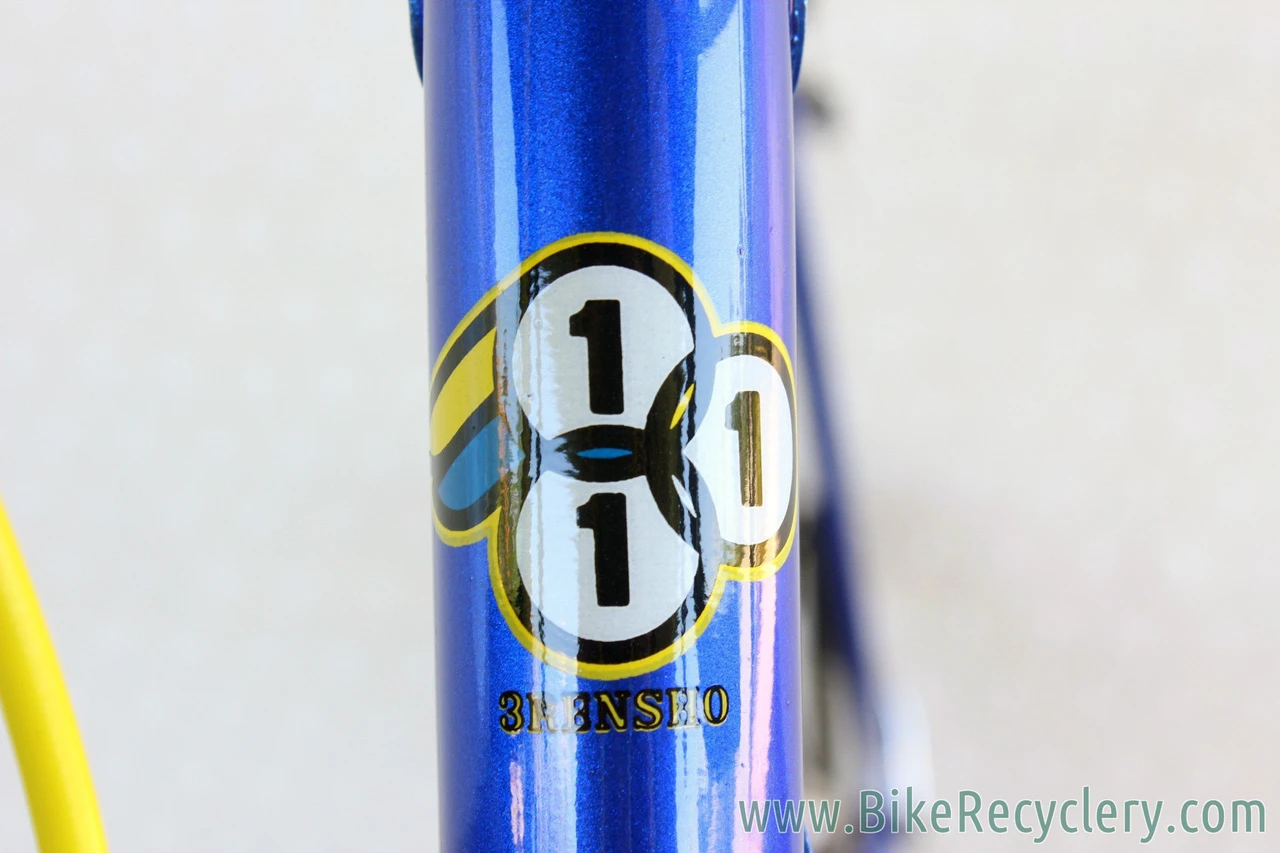 3Rensho Road Custom Show Bike: 55.5cm - Super Record Chrome Fork - Blue/Yellow - FULL Dura Ace 7402 8sp STI (Near MINT <200 mi)