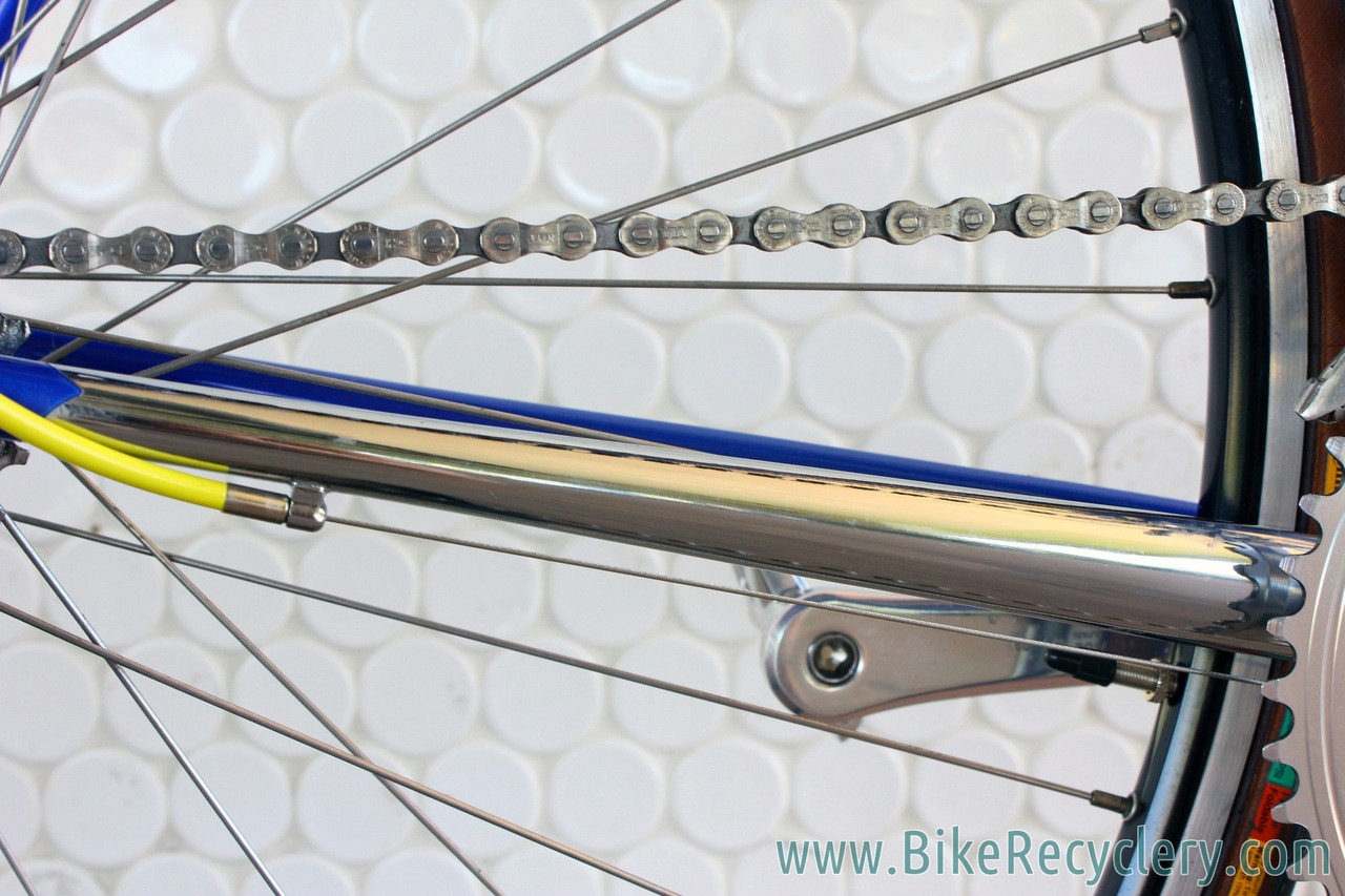 3Rensho Road Custom Show Bike: 55.5cm - Super Record Chrome Fork - Blue/Yellow - FULL Dura Ace 7402 8sp STI (Near MINT <200 mi)