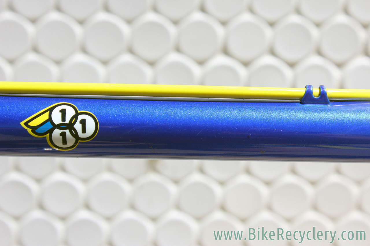 3Rensho Road Custom Show Bike: 55.5cm - Super Record Chrome Fork - Blue/Yellow - FULL Dura Ace 7402 8sp STI (Near MINT <200 mi)