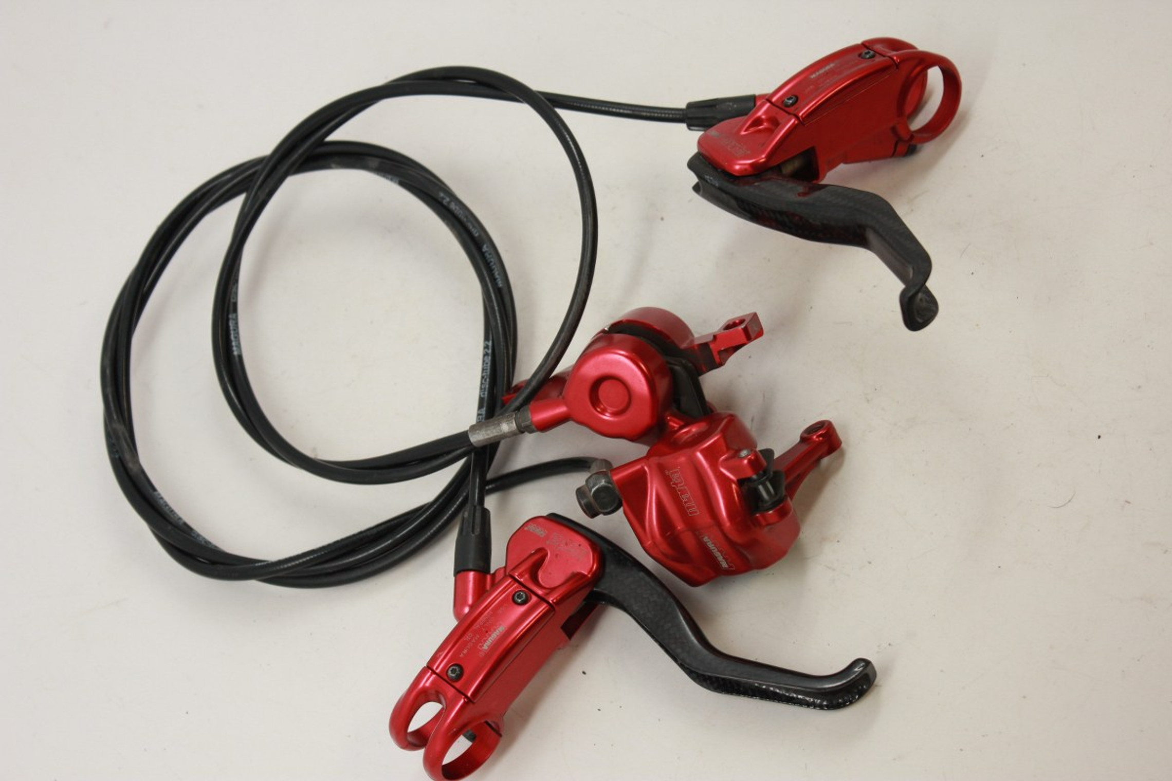 Magura Marta RED Hydraulic Disc Brakeset, Carbon Levers - Bike