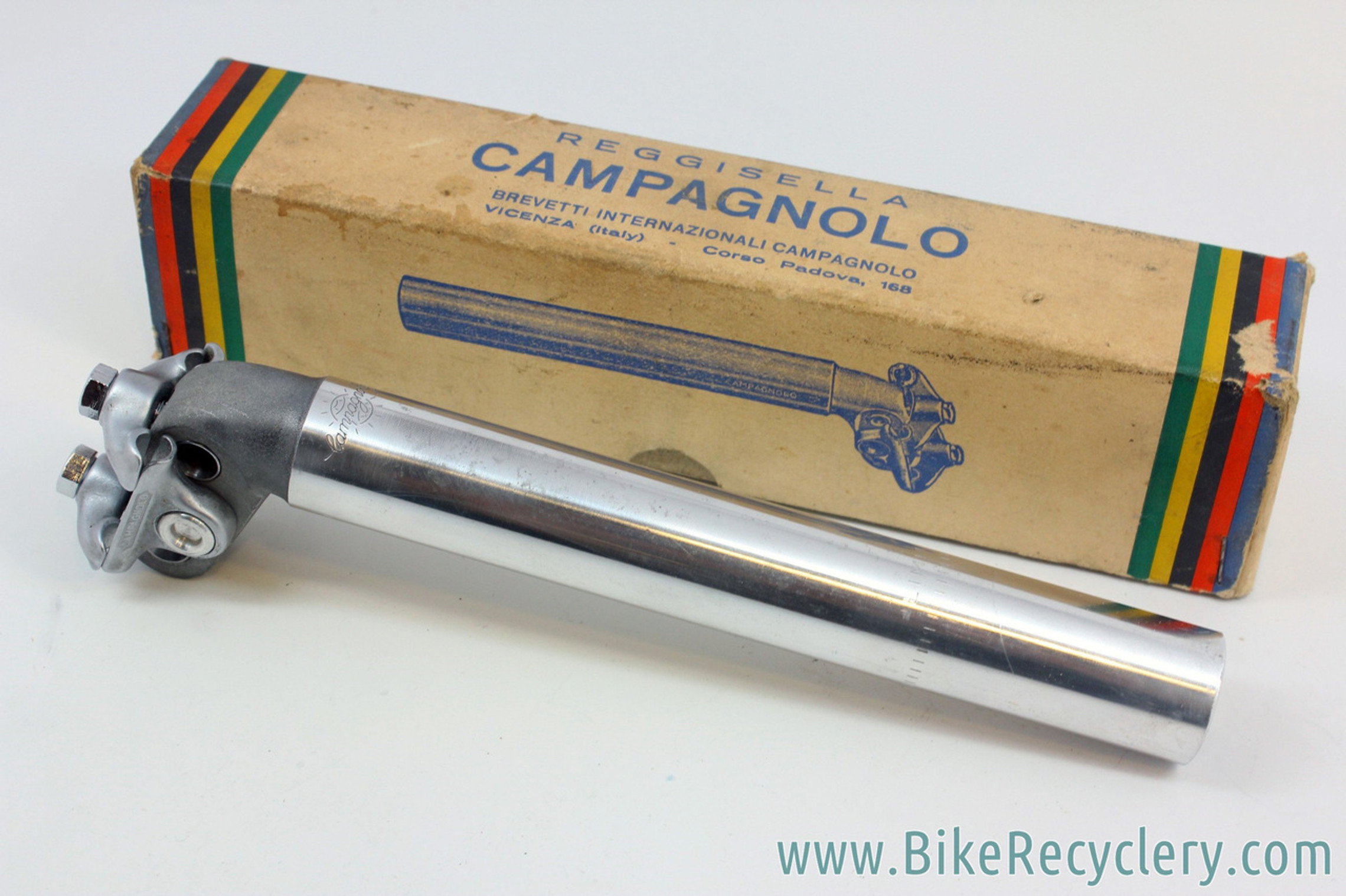 NIB/NOS Campagnolo Model Competition Brooks Record Narrow Rail Seatpost: 27.2mm - Model 1045
