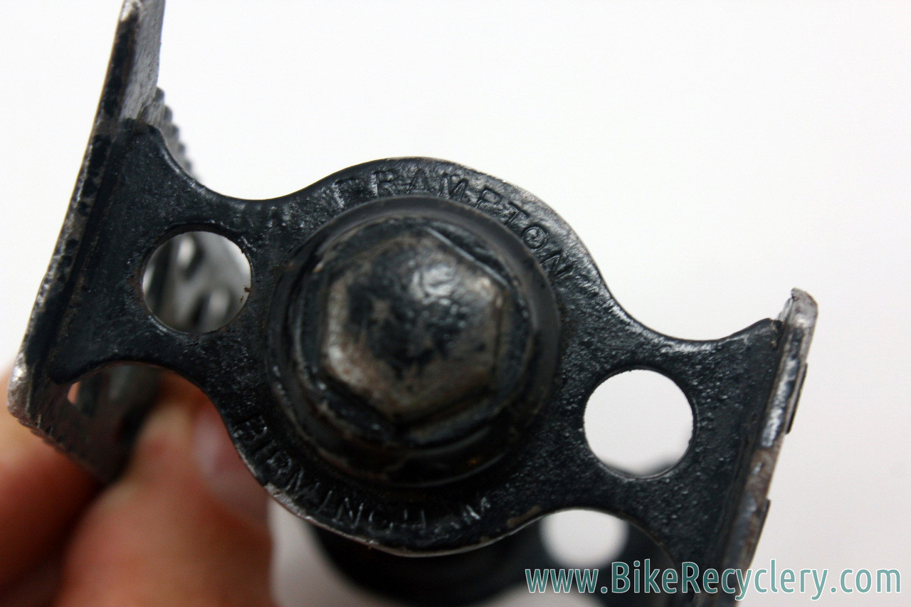 Brampton Racing Rat Trap Pedals: Pre-war 1920's 1930's - Black - RARE