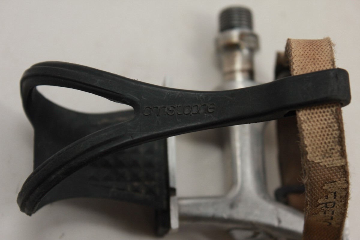 MKS Track Pedals: Christophe Toe Clips, Alfreda Straps