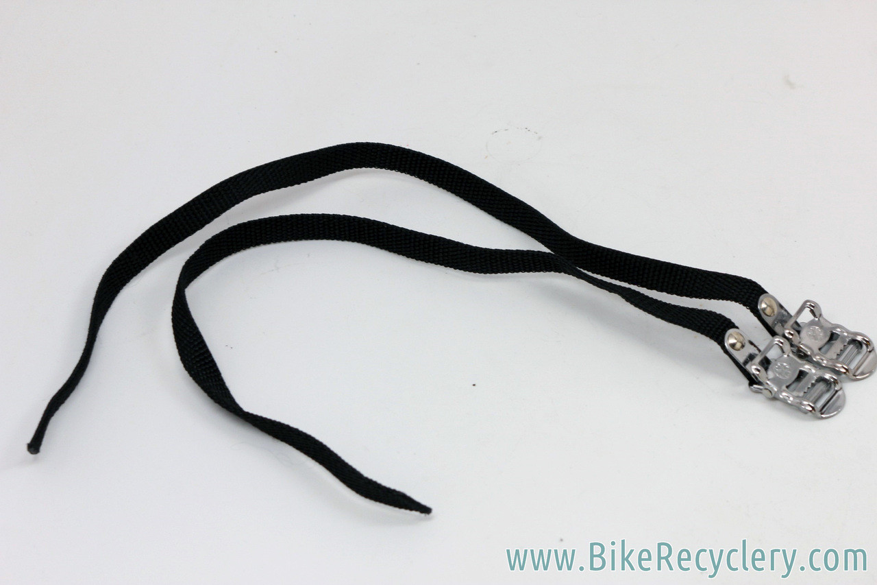 leather toe straps bicycle