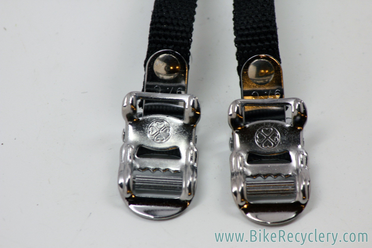 leather toe straps bicycle