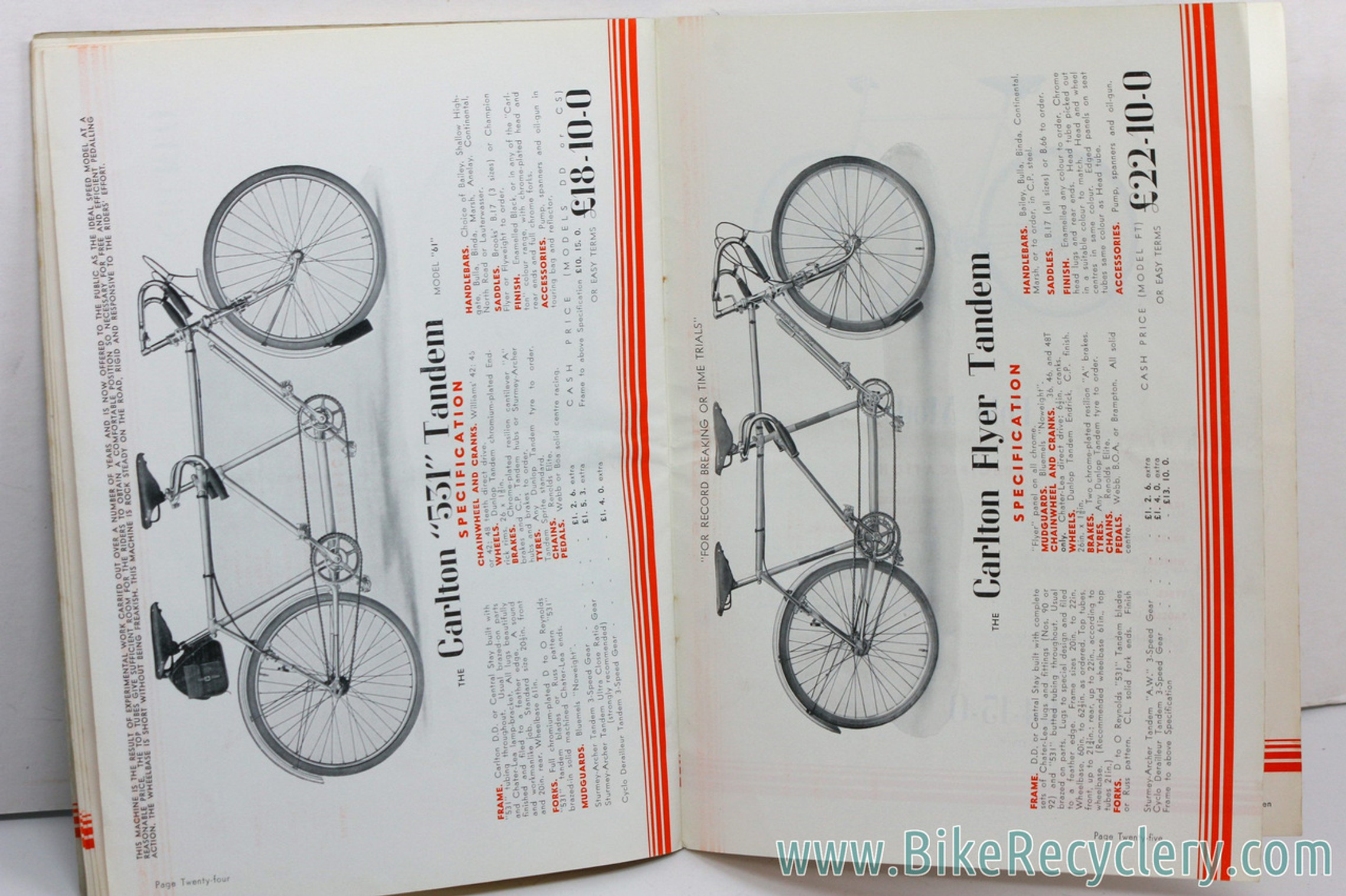 vintage bicycle parts catalog