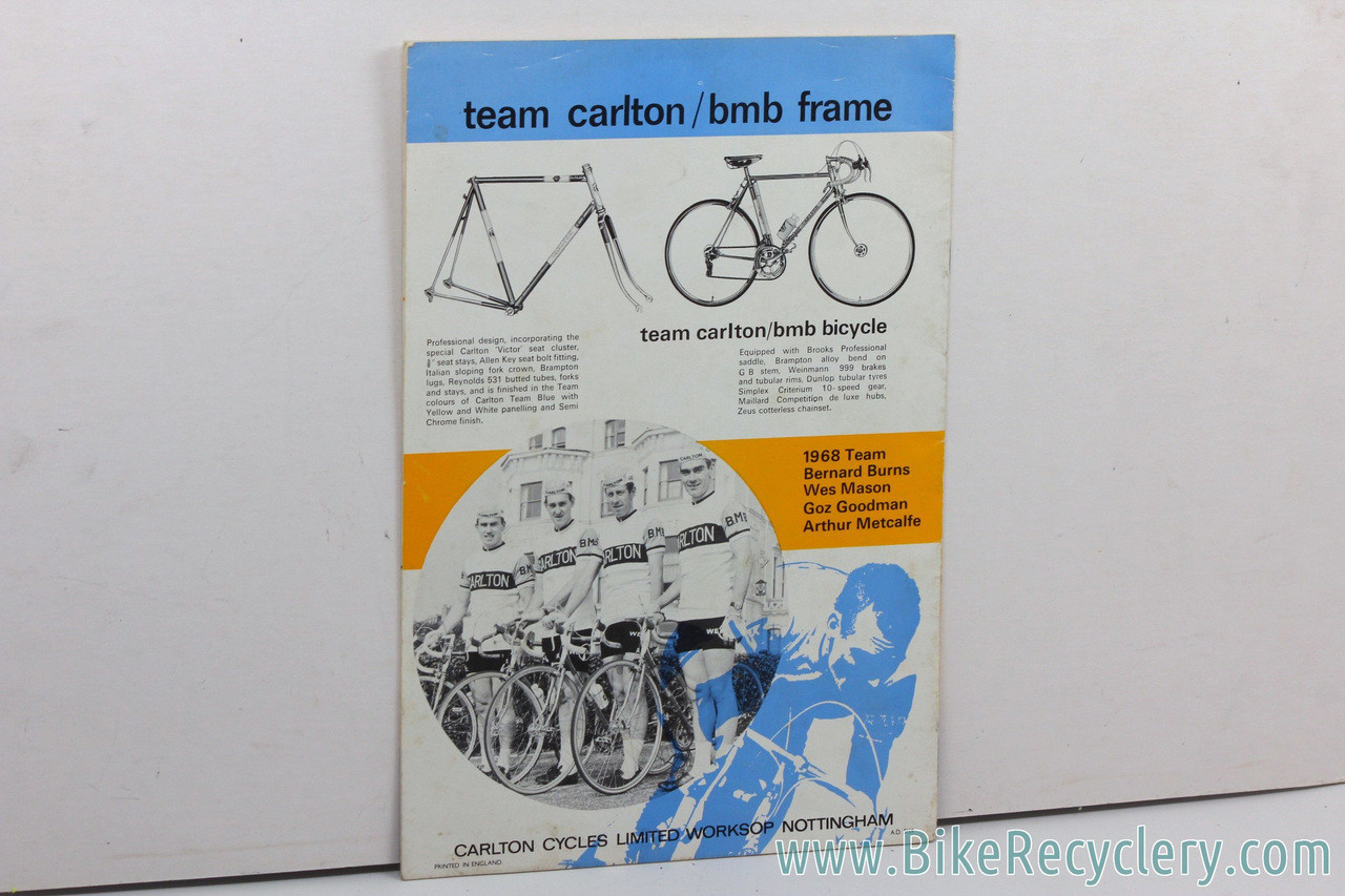 1968/1969 Carlton Cycles Catalog Bike Recyclery