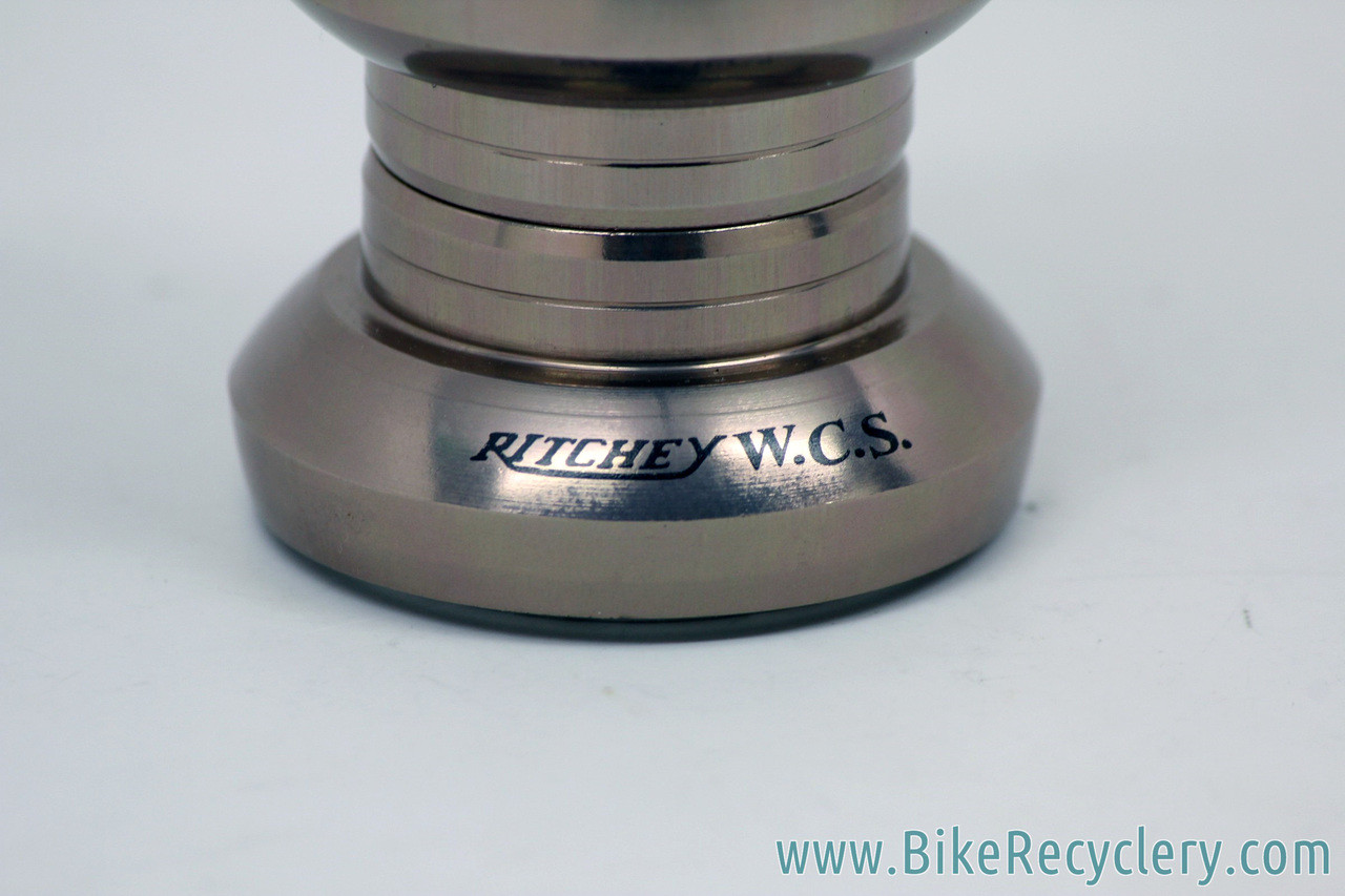 NIB Ritchey WCS 1" Threaded Headset Needle Bearing 1990's W.C.S. Platinum Anodizing 82g