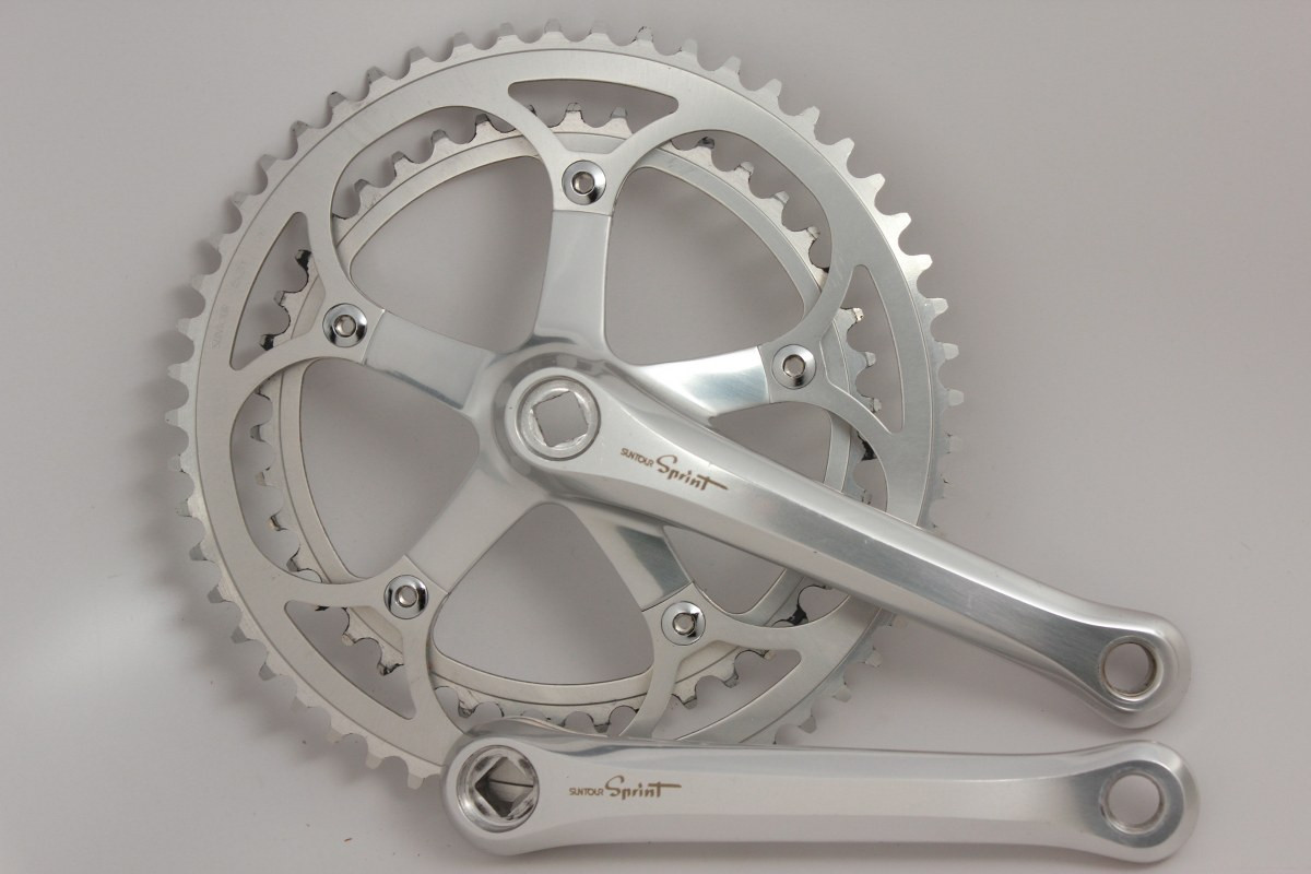 Suntour Sprint Crankset: 165mm Arms, 53/42t Exc - Bike Recyclery