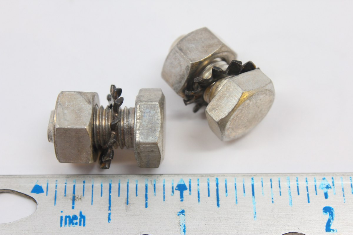 NOS Schwinn Sissy Bar Clamp Bolts, Lock Washers, Nuts (pair) Bike