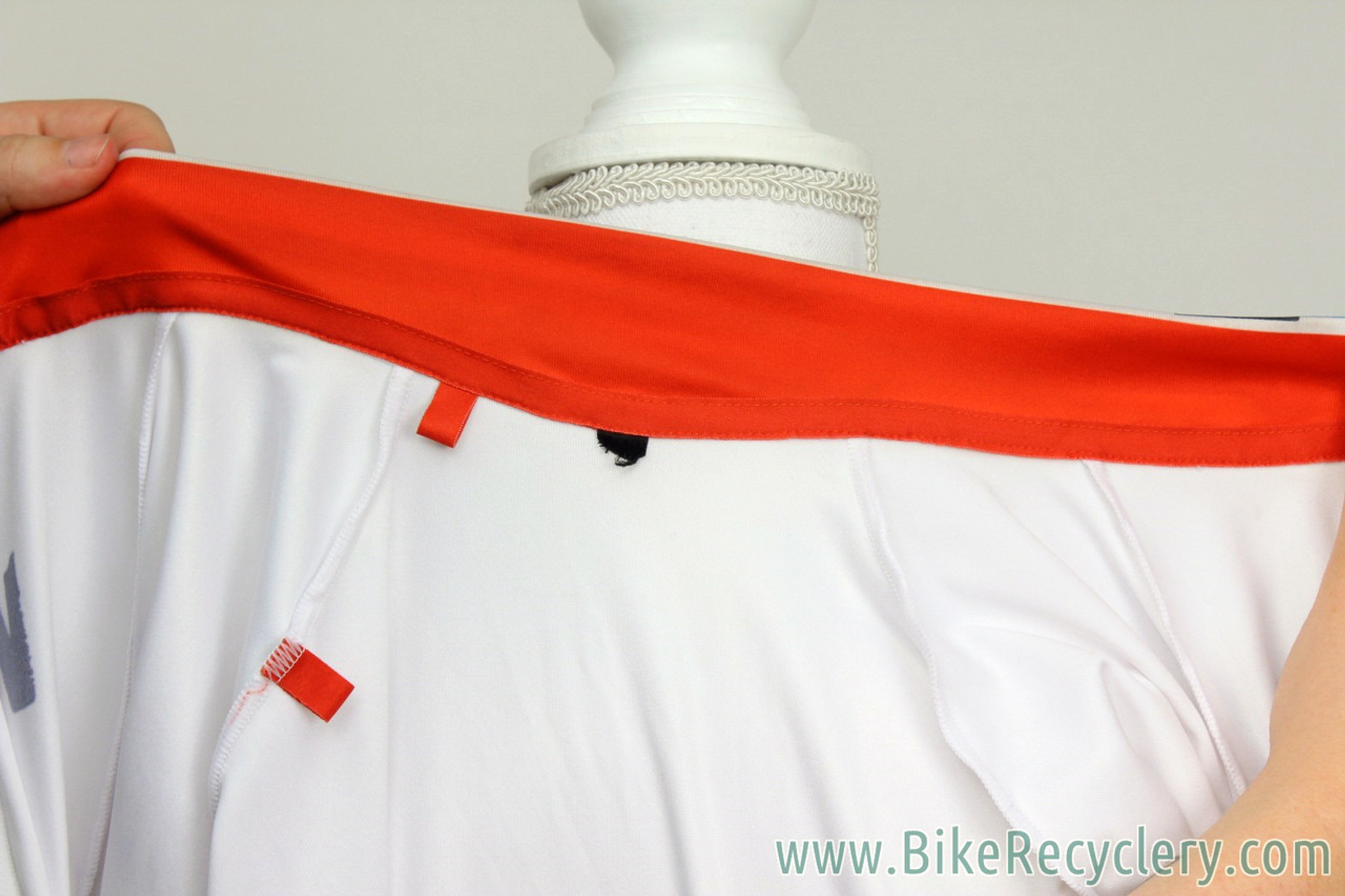 Team-Issued Specialized SL Pro Short Sleeve Jersey: Medium - Howard Grotts Worn - Lightweight - World Champ Stripes / Red / White (MINT+)