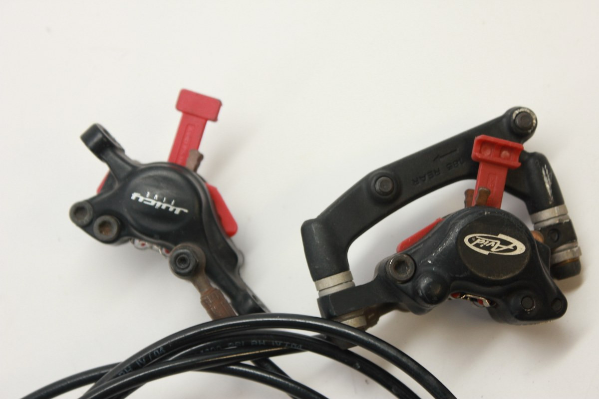 Avid Juicy Five (5) Disc Brake Set: 203mm / 185mm Rotors, Black - Bike ...