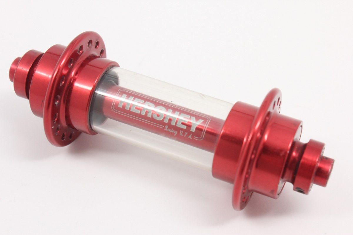 Hershey Racing Naked Front Hub: Anodized Red, 32H 79g Handmade in