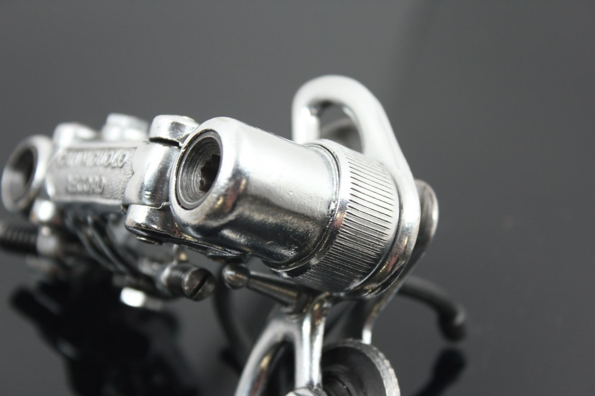 1st GEN 1963 Campagnolo Record Rear Derailleur Steel Bearing Pulleys Model 1020 Steel-plated Bronze RARE & MINT