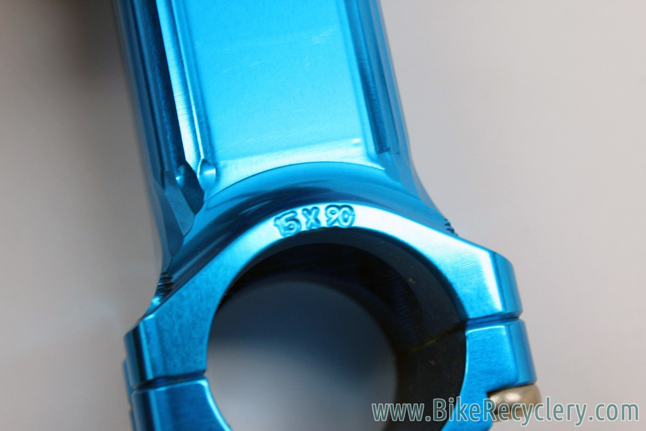 Paul Boxcar Stem: Limited Blue Ano - 90mm x 31.8mm - 15D (NEW