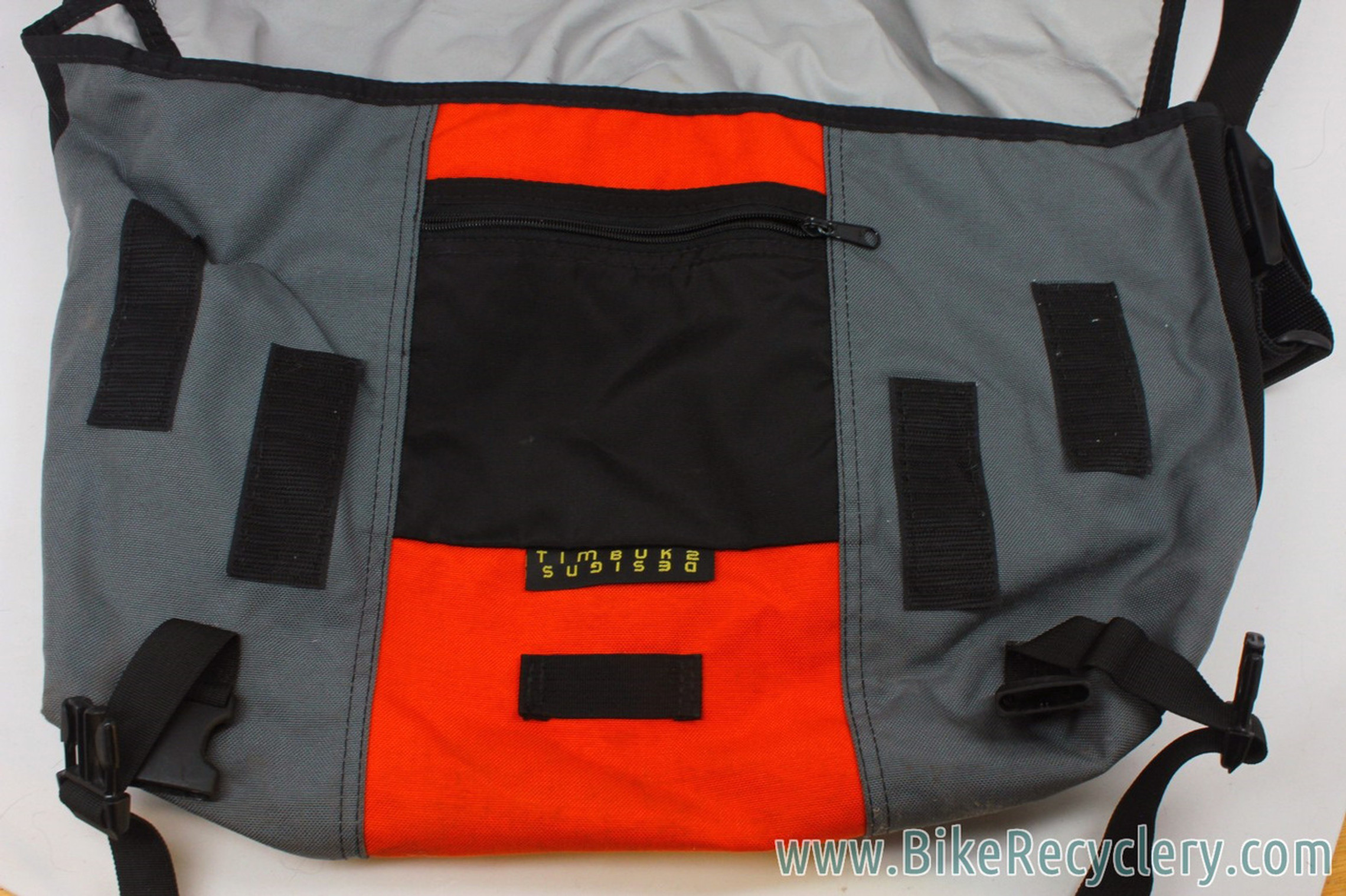 Timbuk2 Designs Vintage Messenger Bag: 1990's - Red & Grey - XL 