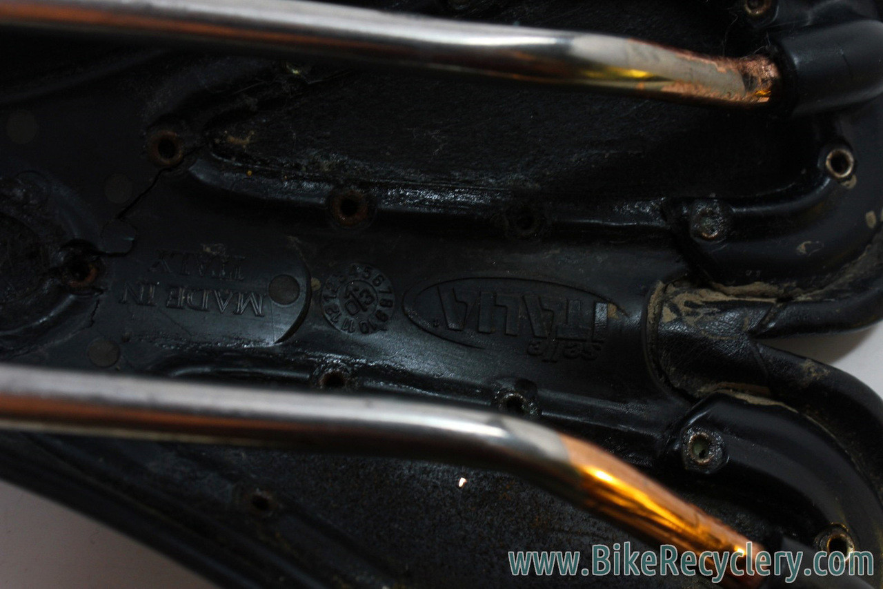 Selle Italia Storika Dogma Vintage 2003 - Selle De Vélo Course Noire - Rare, Déco/dépannage