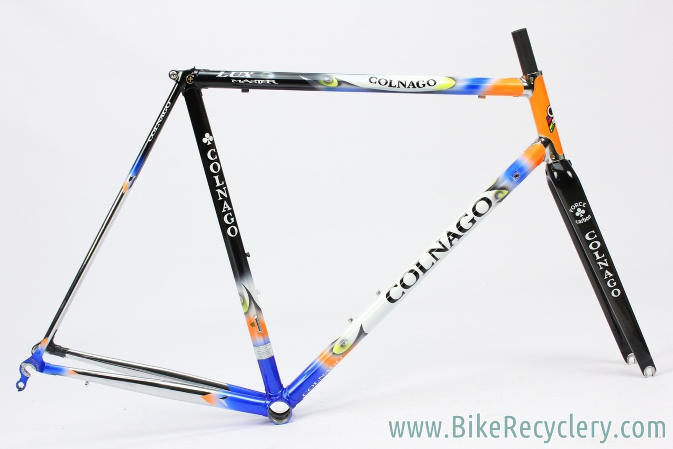 2000's Colnago Master Lux Frame/ Force Carbon Fork: 57cm - Blue/Orange Art Decor (Almost New Trainer Miles Only)