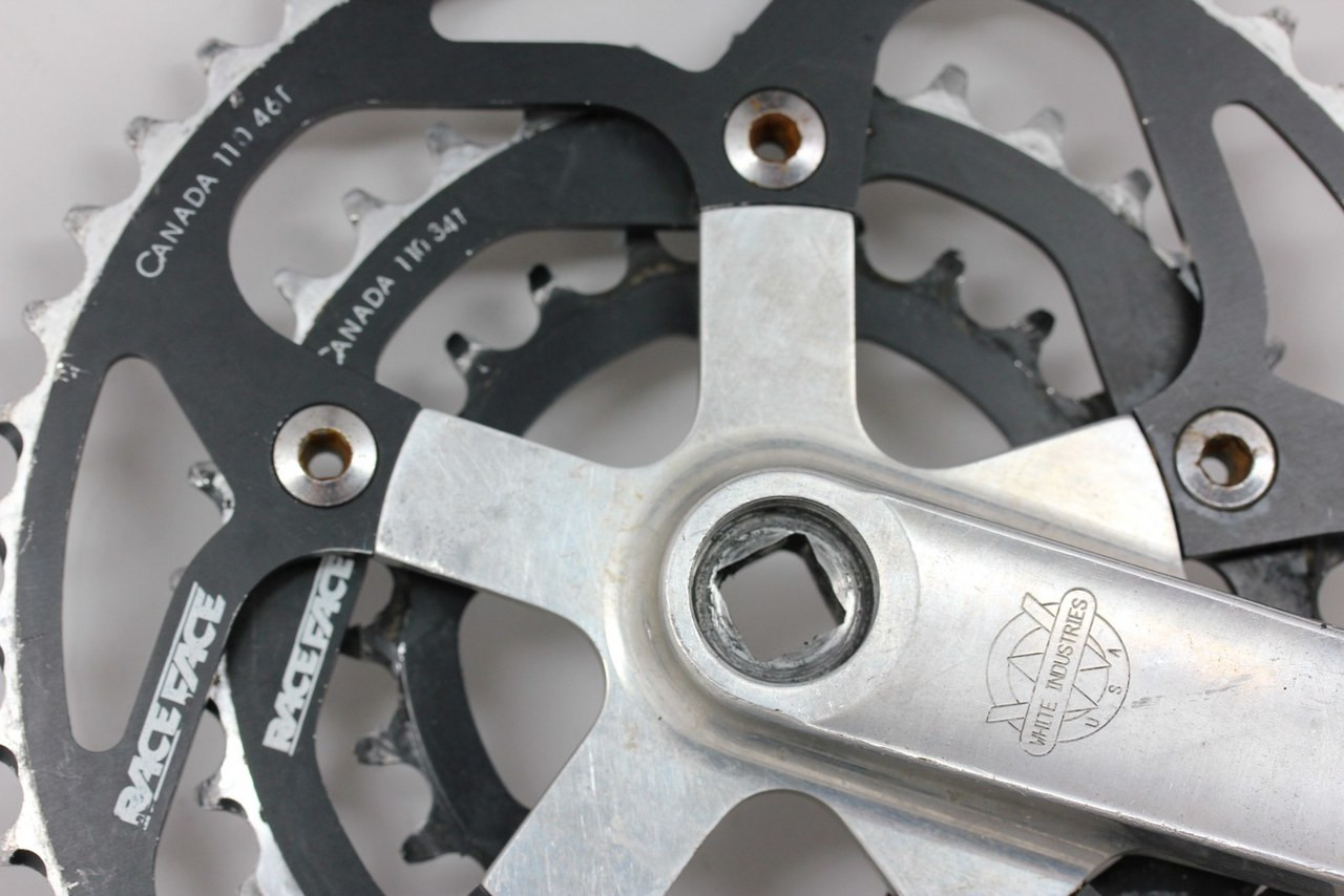 White Industries MTB Crankset: Vintage 1990's - Polished - 175mm