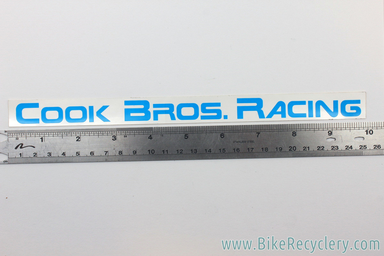Cook Bros. Racing Frame Decal Sticker: Blue - 10