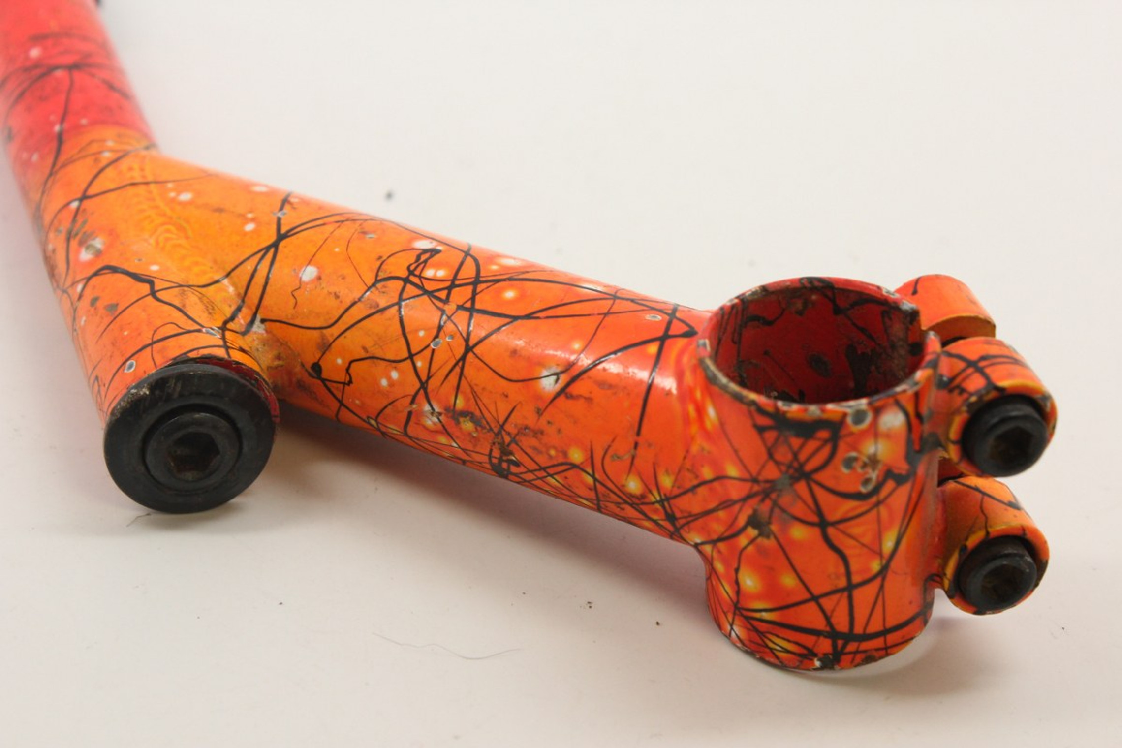 GT Quill Stem: 110mm, High Rise, Crazy Orange Paint Job