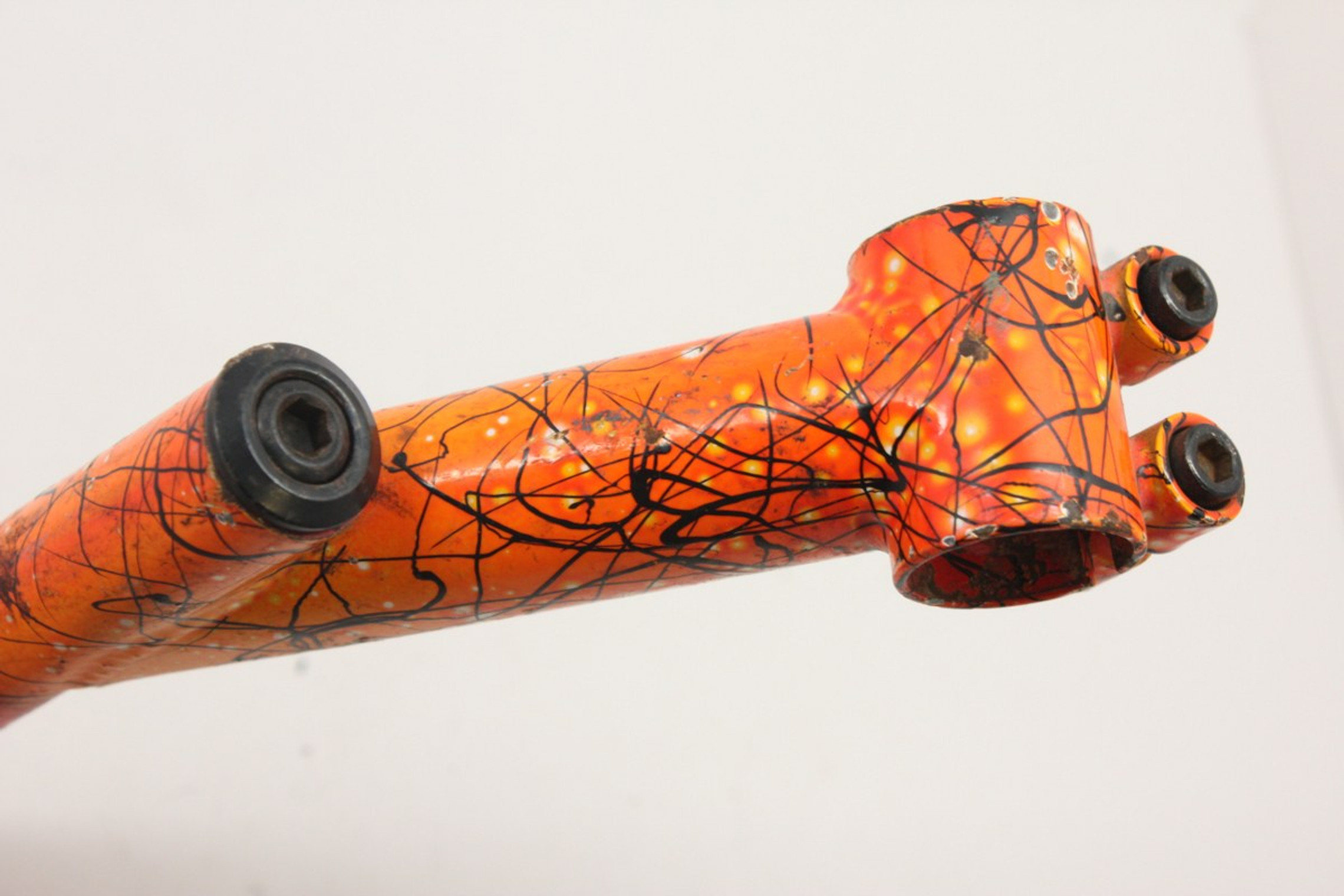 GT Quill Stem: 110mm, High Rise, Crazy Orange Paint Job