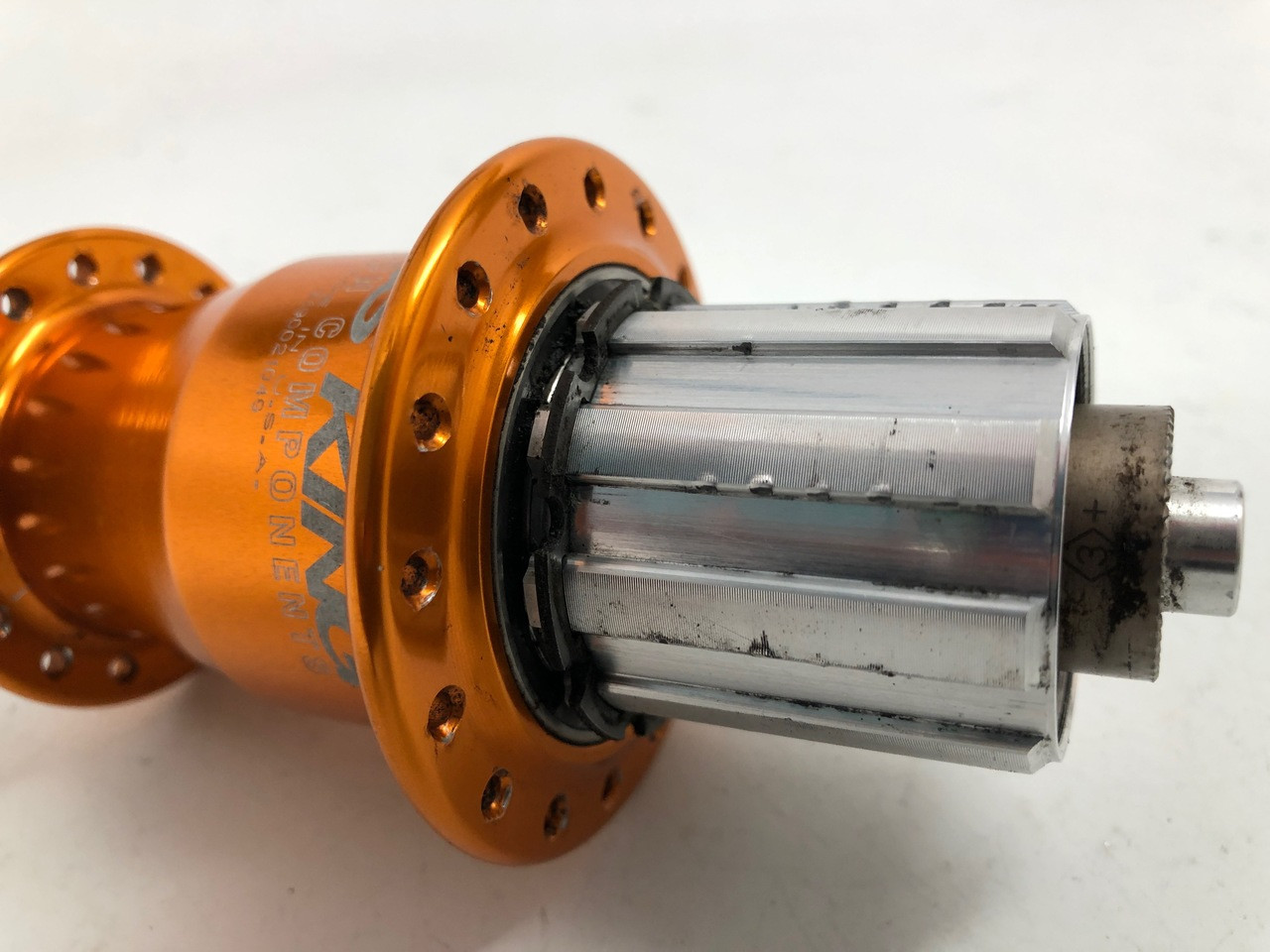 Chris King R45 Hubset: 11sp - 32H - Mango Orange - 130mm (Near Mint)