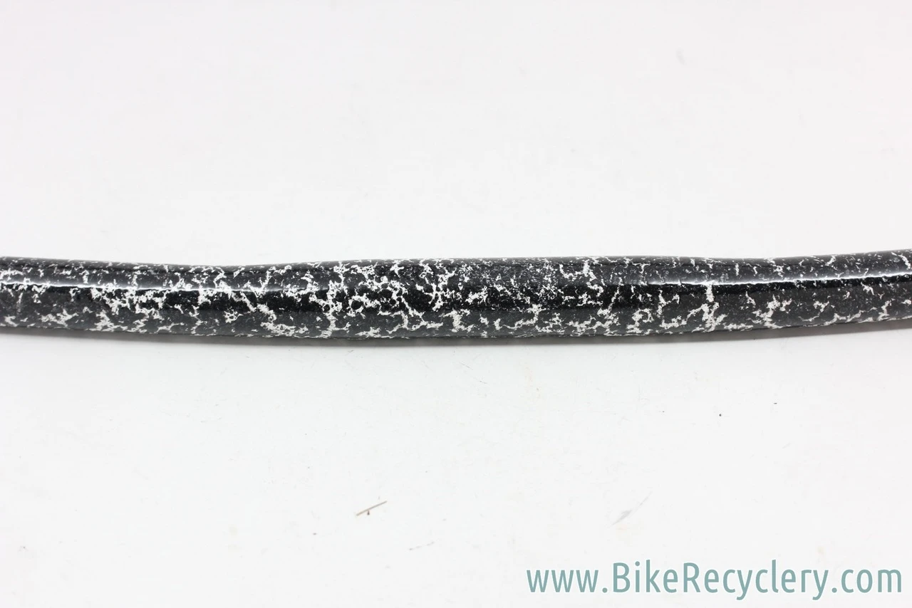 Custom Painted Flat Handlebar: Black & White Textured Splash Effect ...
