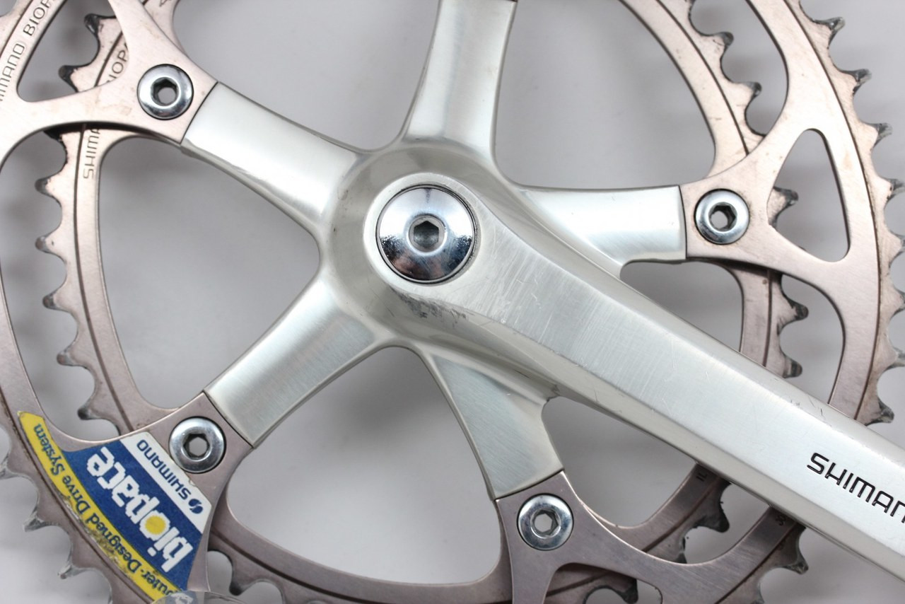Shimano 600EX FC-6207 Crankset: 175mm - 52/42t Bronze BioPace