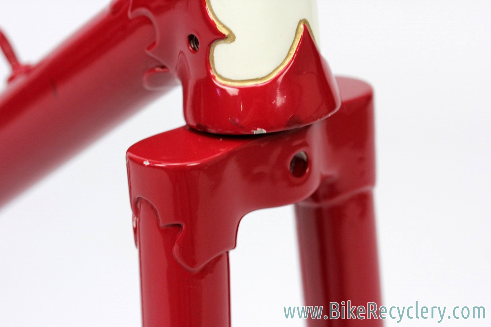 1938 Hetchins Brilliant Frame & Fork: Fresh Restoration - 57cm - Vibrant Curly Stays - Maroon - Pre War - Unbuilt Show Worthy
