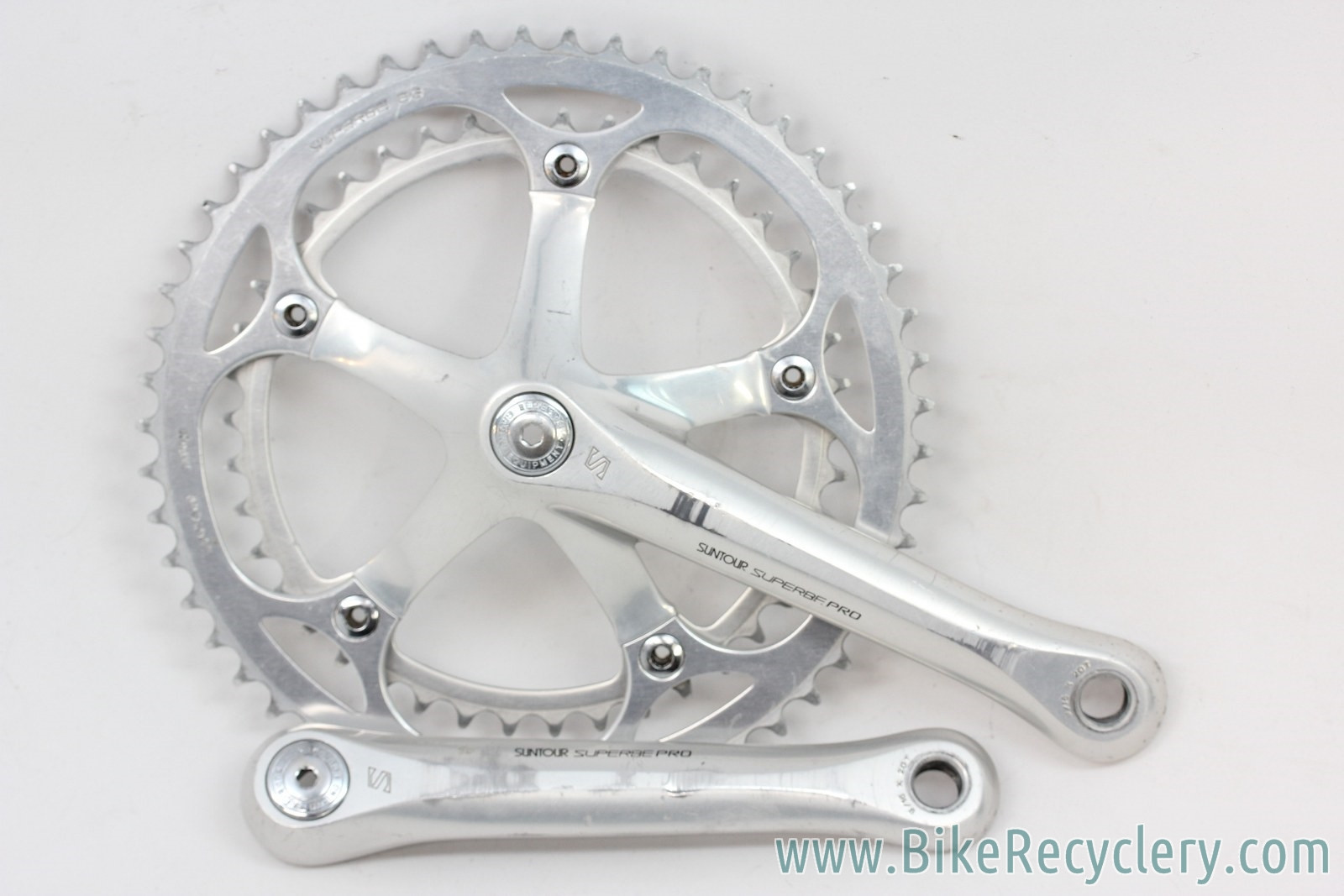 Suntour Superbe Pro CW-5000 Crankset: 170 mm x 144m 53/42t