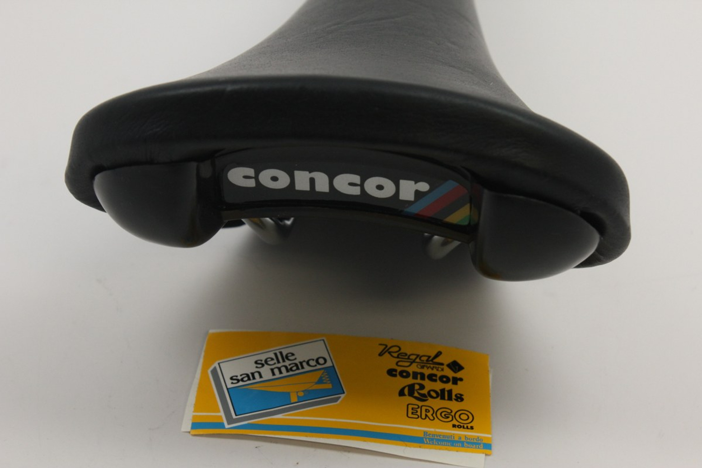 NOS San Marco Concor Supercorsa Saddle: Black - Bike Recyclery
