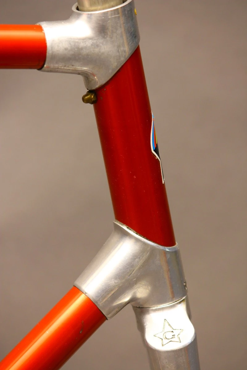 Guerciotti Sprint Road Bike Frame & Fork: Aluminum Bonded, Red / Silver 60cm