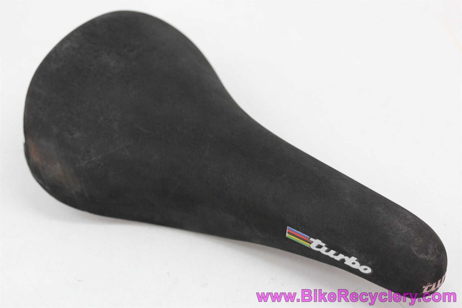 Selle De Vélo Selle Italia Turbo Super - Cuir Noir - Modèle 1985 Vintage - Occasion