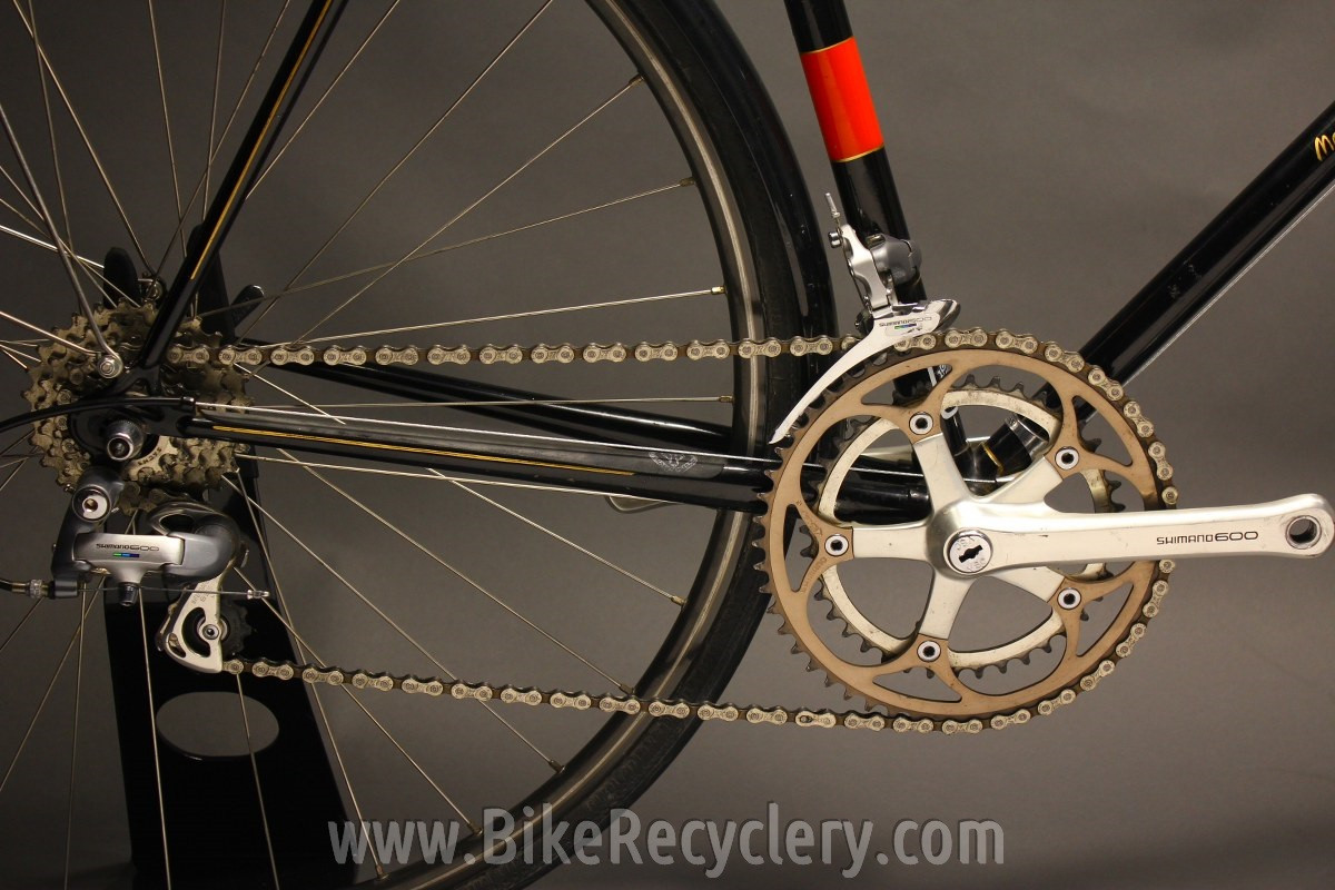 1979 Motobecane Grand Jubilee Touring Bike: 57cm, Fenders, Dura Ace / 600, Modolo Gold, Black/Red, Lugged Steel